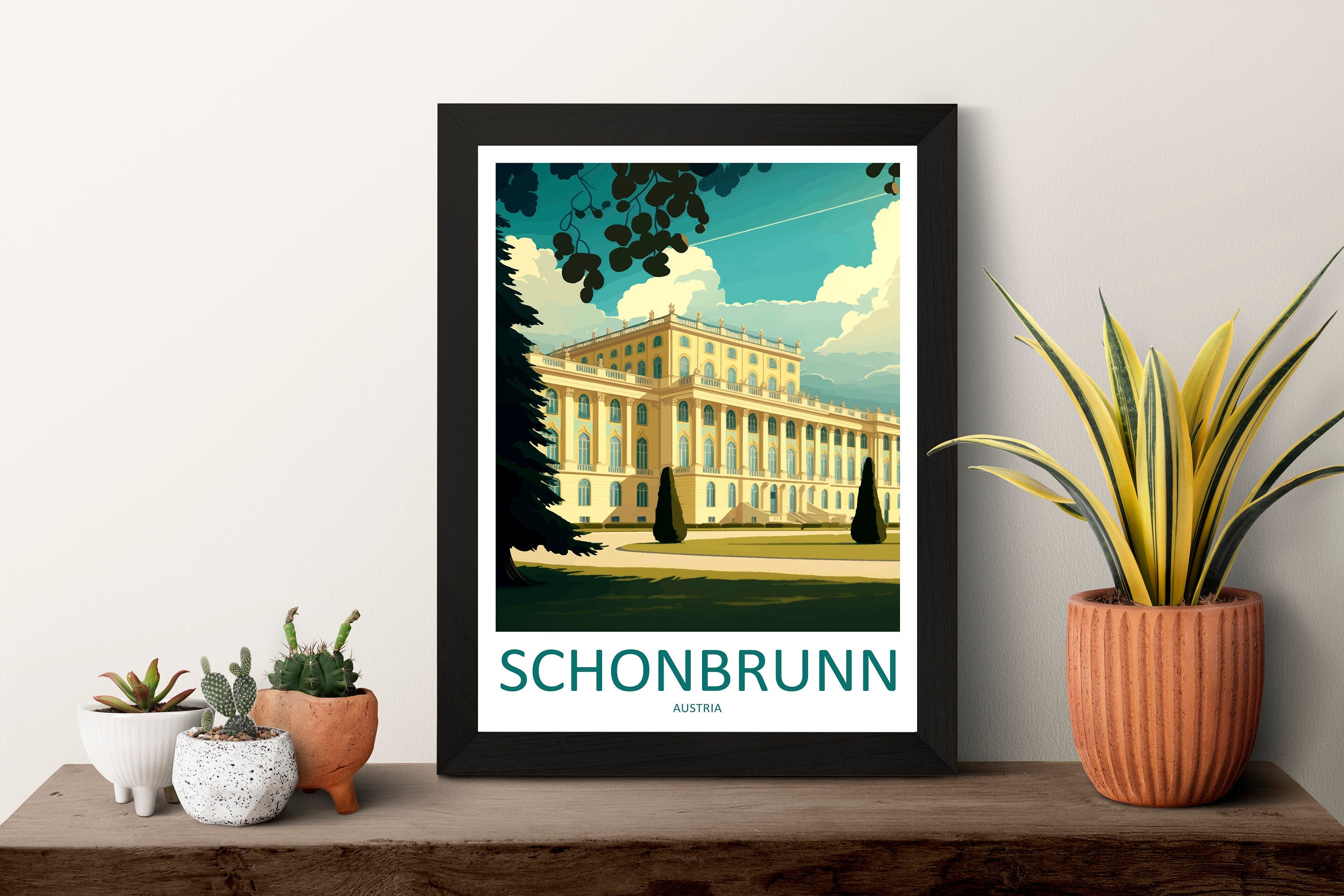 Schönbrunn Palace Travel Print Wall Art Schönbrunn Palace Wall Hanging Home Décor Schönbrunn Palace Gift Art Lovers Austria Art Lover Gift