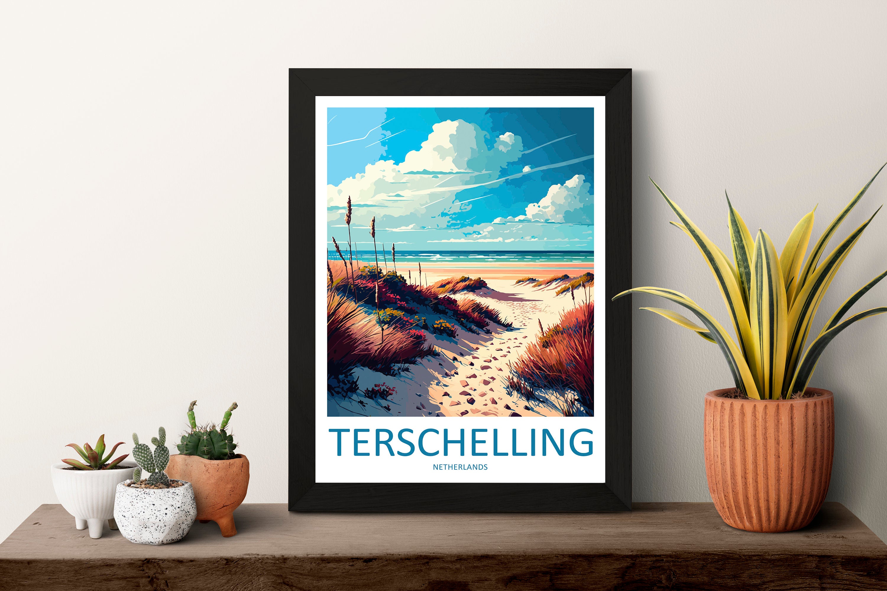 Terschelling Travel Print Wall Art Terschelling Wall Hanging Home Décor Terschelling Gift Art Lovers Netherlands Art Lover Gift Terschelling