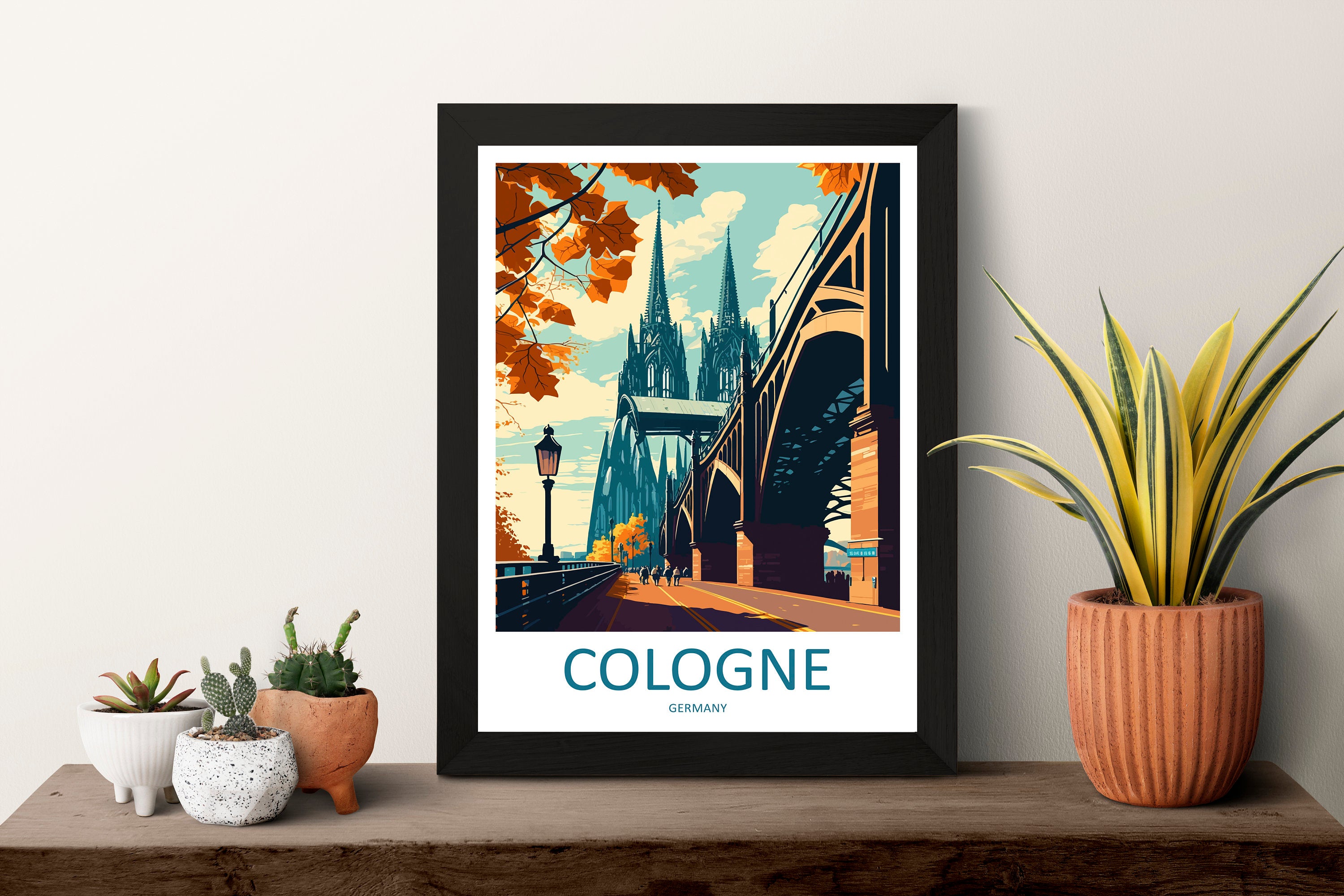 Cologne Travel Print Wall Art Cologne Wall Hanging Home Décor Cologne Gift Art Lovers Germany Art Lover Gift Cologne Wall Décor Print