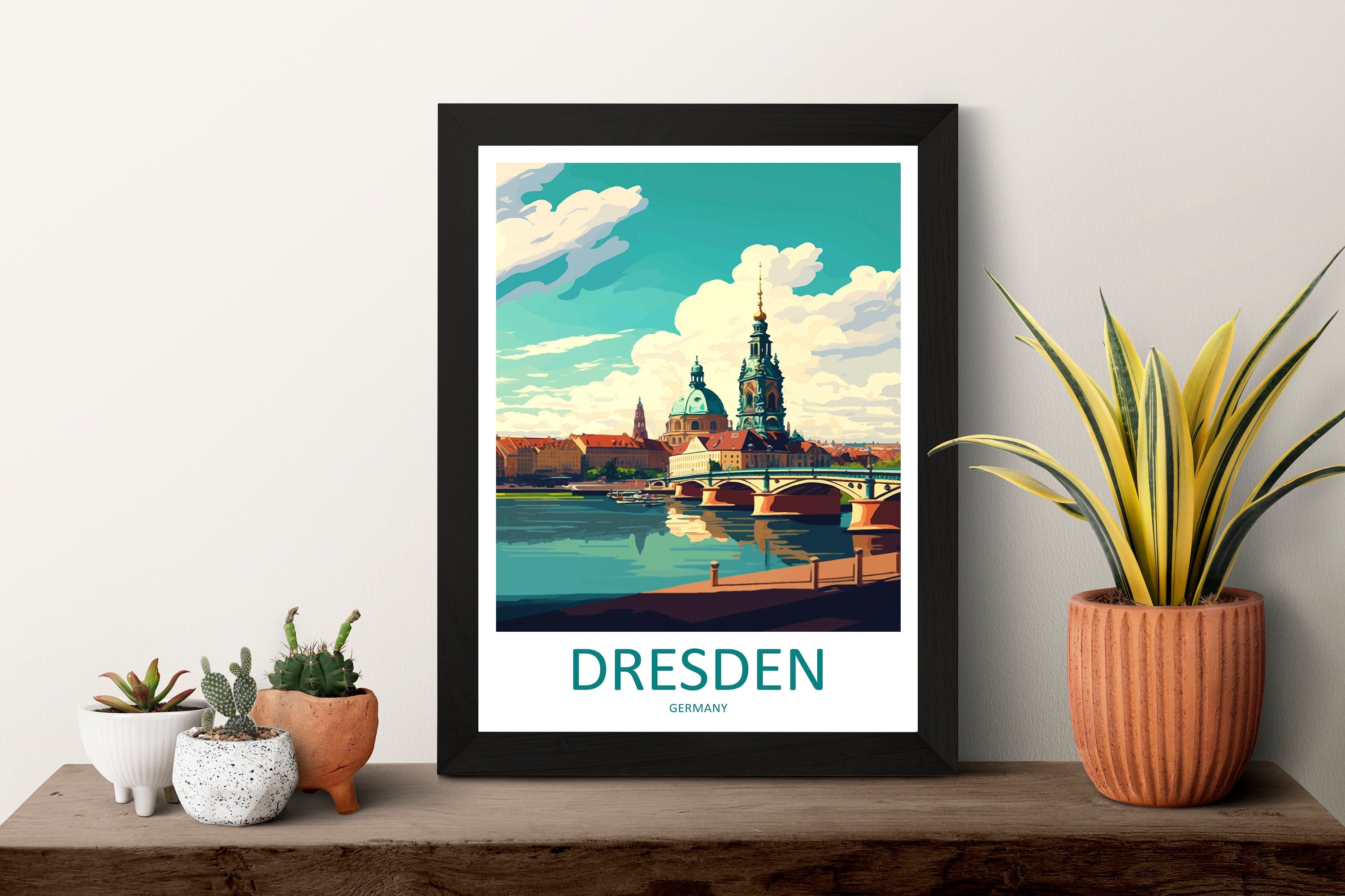 Dresden Travel Print Wall Art Dresden Wall Hanging Home Décor Dresden Gift Art Lovers Germany Art Lover Gift Dresden Wall Décor Print