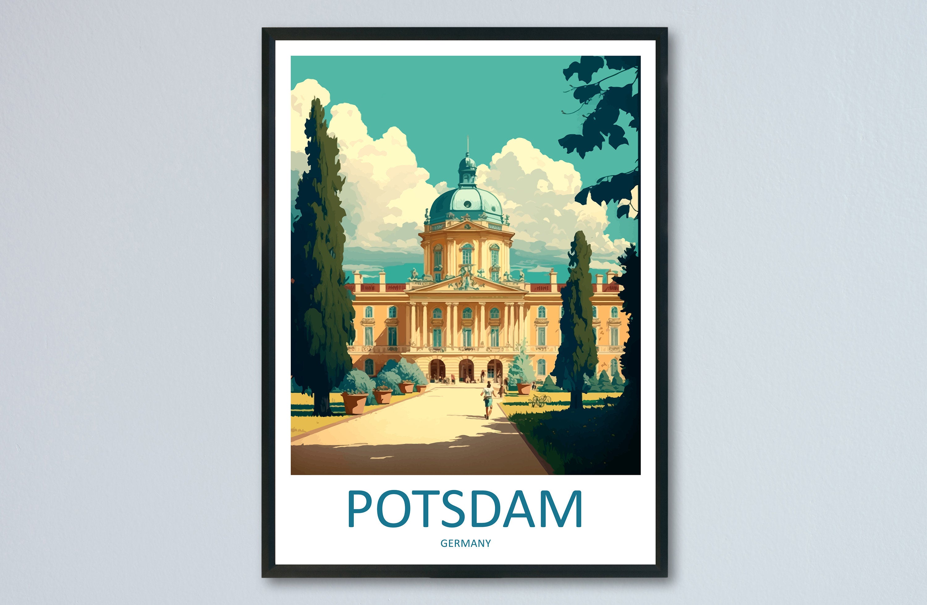 Potsdam Travel Print Wall Art Potsdam Wall Hanging Home Décor Potsdam Gift Art Lovers Germany Art Lover Gift Potsdam Wall Décor Print Gift