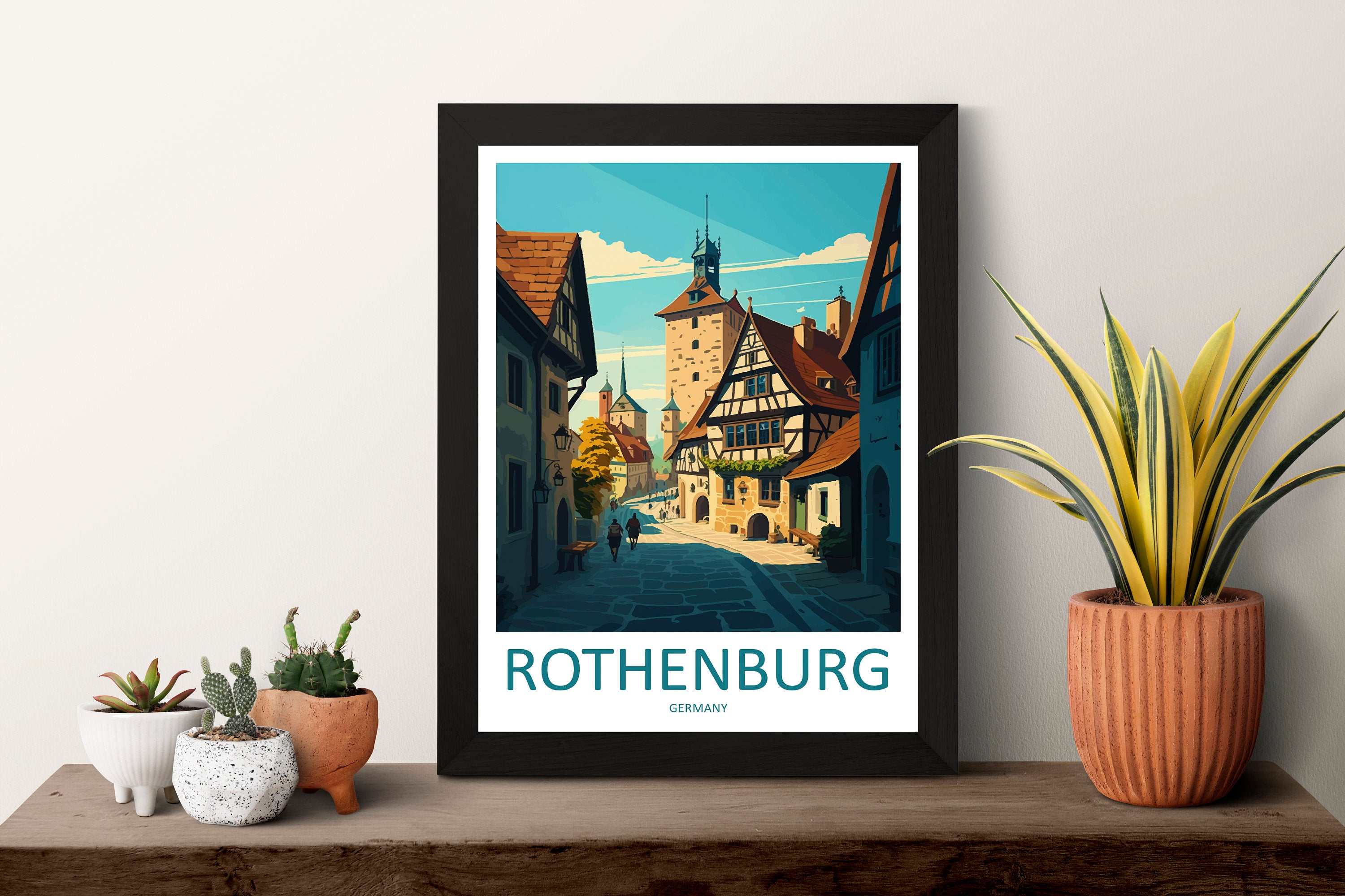 Rothenburg Travel Print Wall Art Rothenburg Wall Hanging Home Décor Rothenburg Gift Art Lovers Germany Art Lover Gift Rothenburg Wall Décor