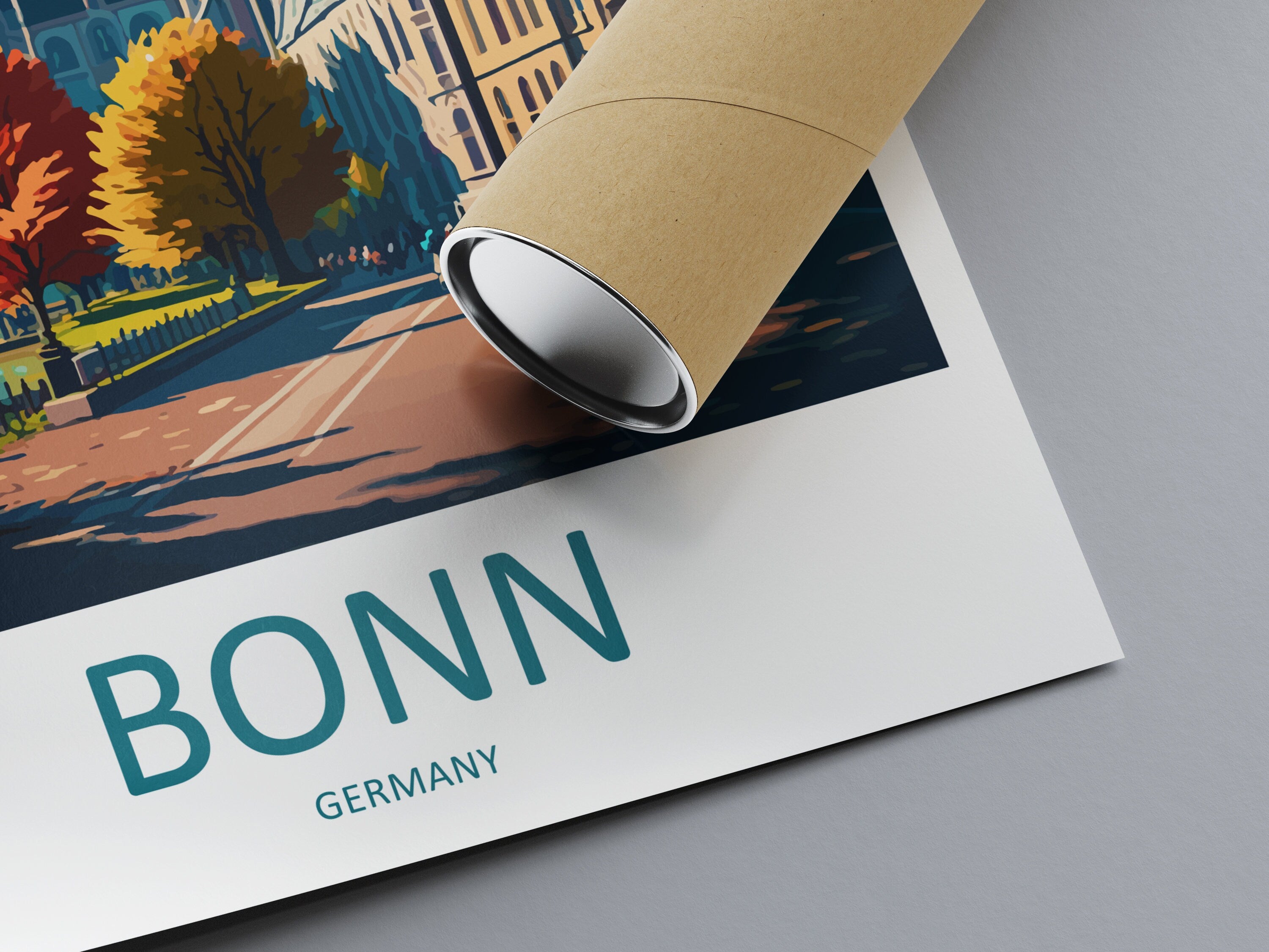 Bonn Travel Print Wall Art Bonn Wall Hanging Home Décor Bonn Gift Art Lovers Germany Art Lover Gift Bonn Art Travel Gift