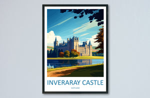 Inveraray Castle Travel Print Wall Art Inveraray Castle Wall Hanging Home Décor Inveraray Castle Gift Art Lovers Scotland Art Lover Gift