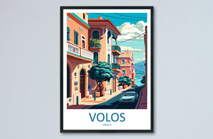 Volos Travel Print Wall Art Volos Greece Wall Hanging Home Decor Volos Gift Art Lovers Wall Art Print Volos Greece Wall Art Poster