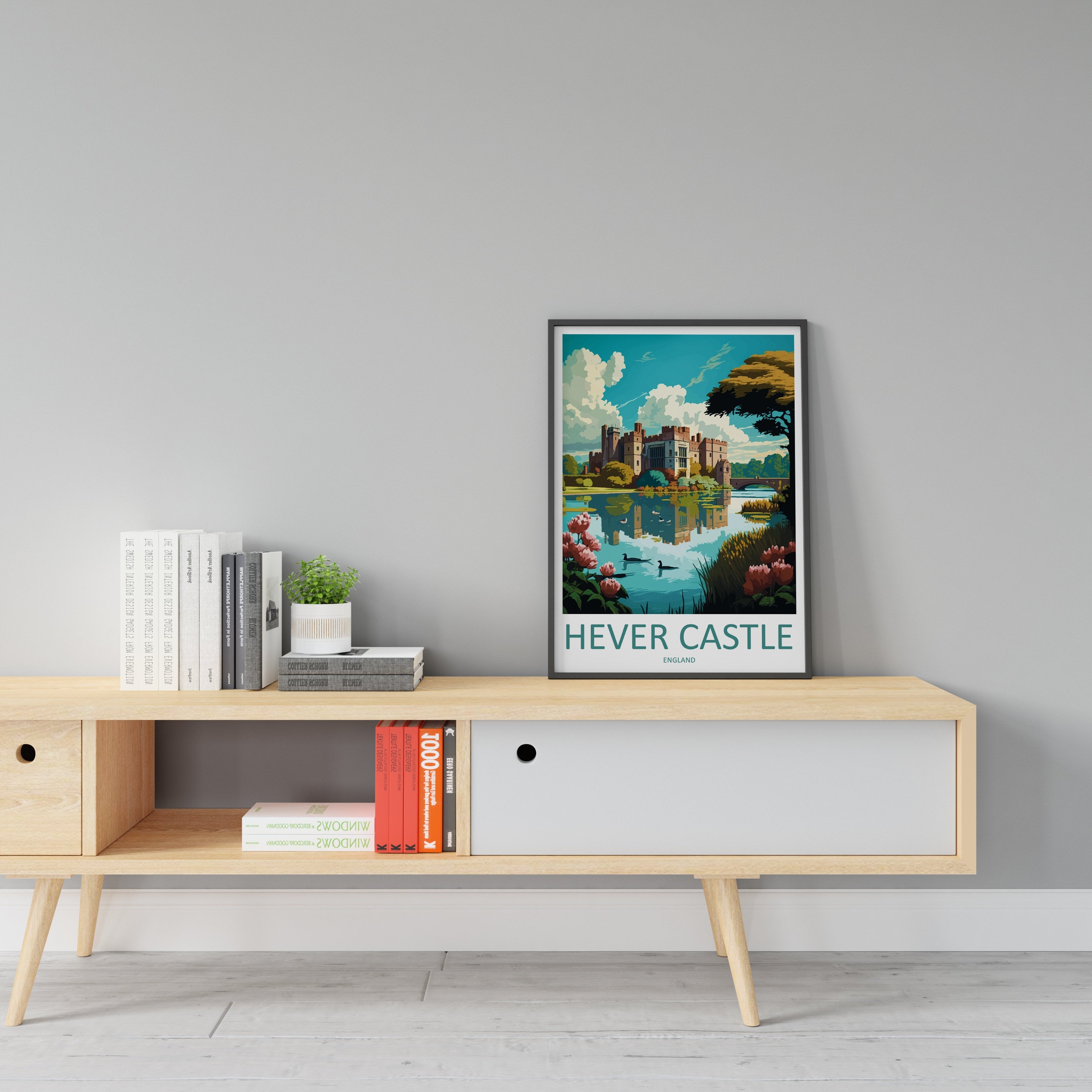 Hever Castle Travel Print Wall Art Hever Castle Wall Hanging Home Décor Hever Castle Gift Art Lovers England Art Lover Gift Hever Castle Art