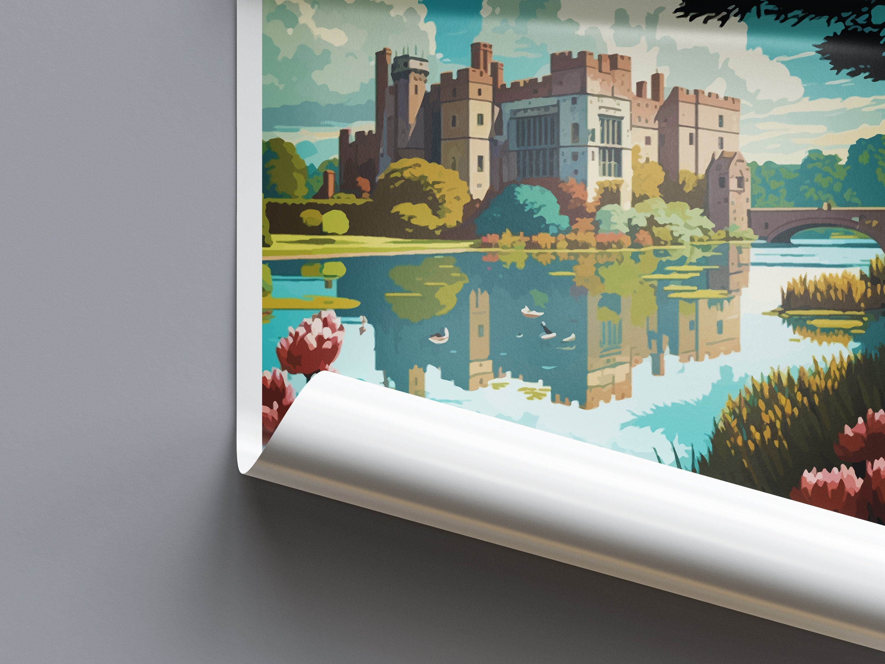 Hever Castle Travel Print Wall Art Hever Castle Wall Hanging Home Décor Hever Castle Gift Art Lovers England Art Lover Gift Hever Castle Art