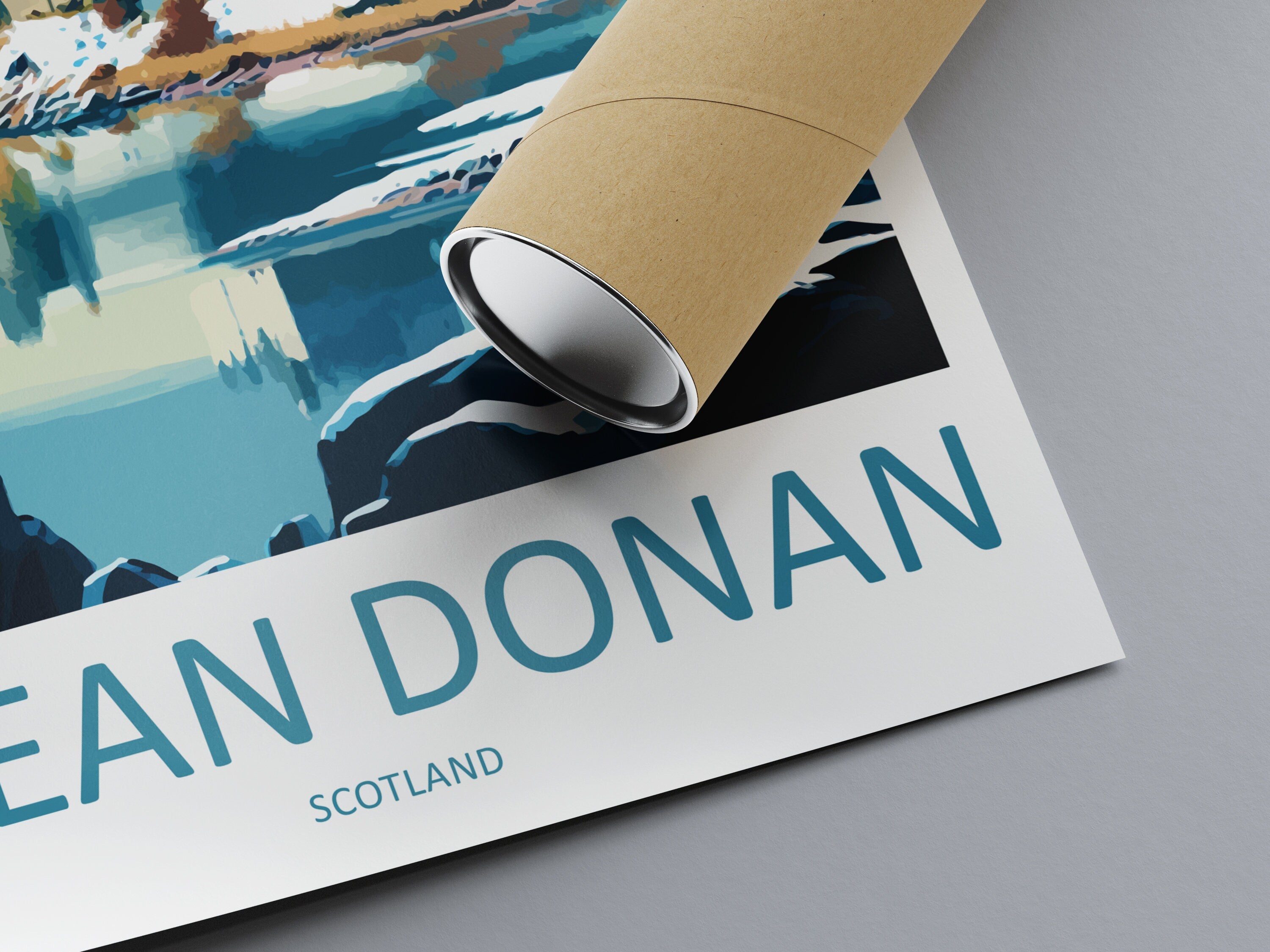 Eilean Donan Travel Print Wall Art Eilean Donan Wall Hanging Home Décor Eilean Donan Gift Art Lovers Scotland Art Lover Gift Eilean Donan