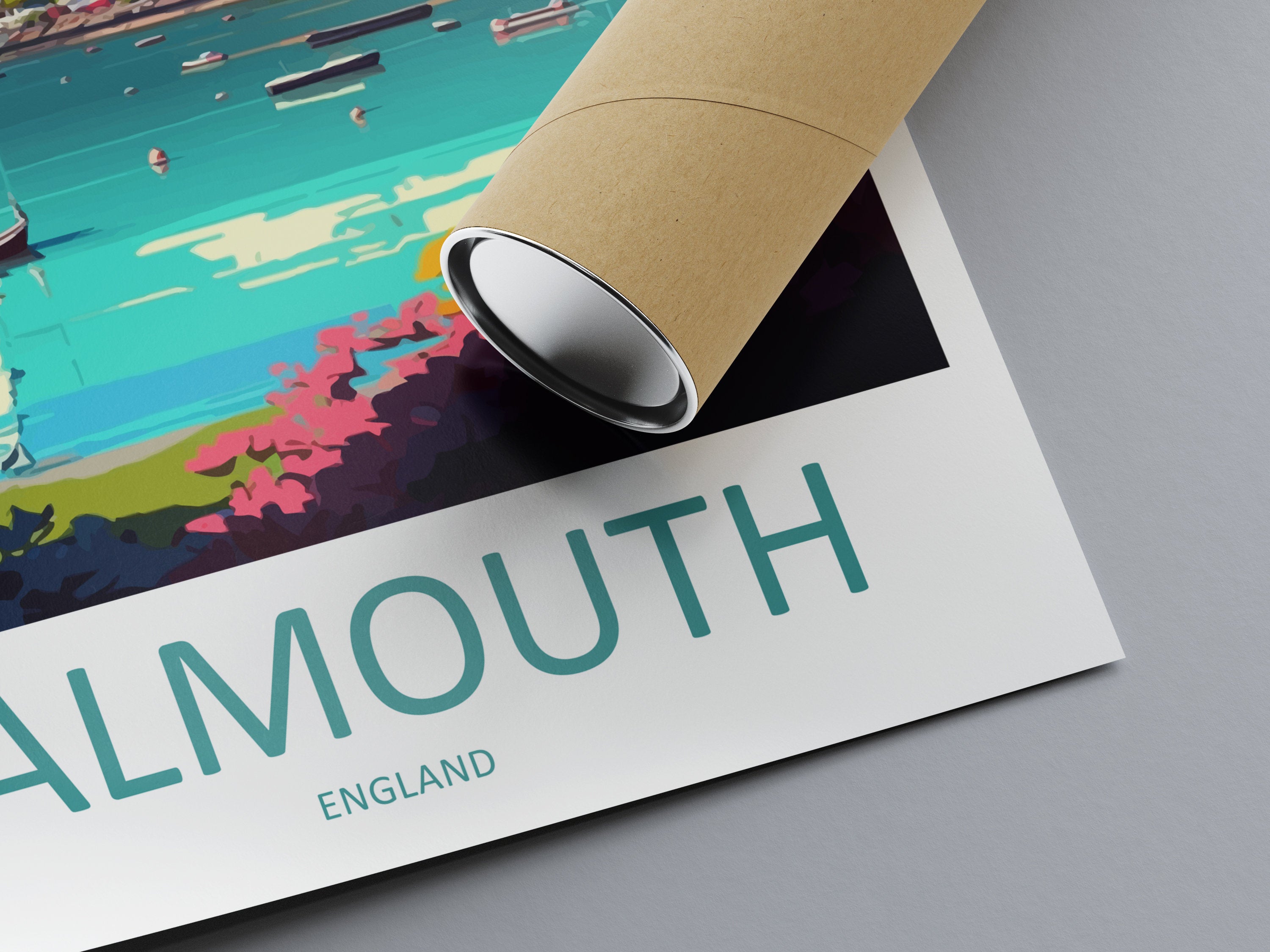 Falmouth Travel Print Wall Art Falmouth Wall Hanging Home Décor Falmouth Gift Art Lovers England Art Lover Gift Falmouth Travel Poster