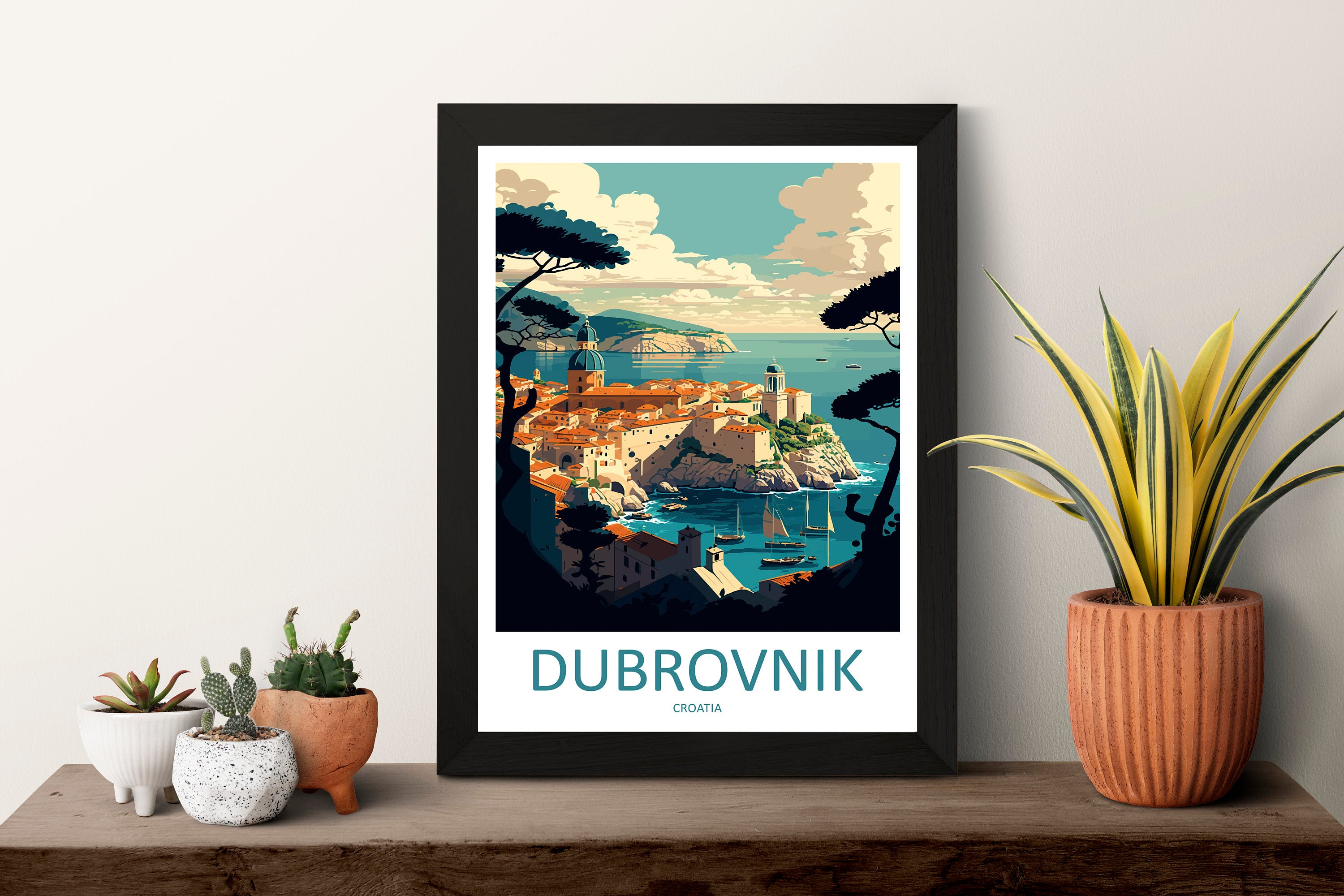 Dubrovnik Travel Print Wall Art Dubrovnik Wall Hanging Home Décor Dubrovnik Gift Art Lovers Croatia Art Lover Gift Dubrovnik Poster