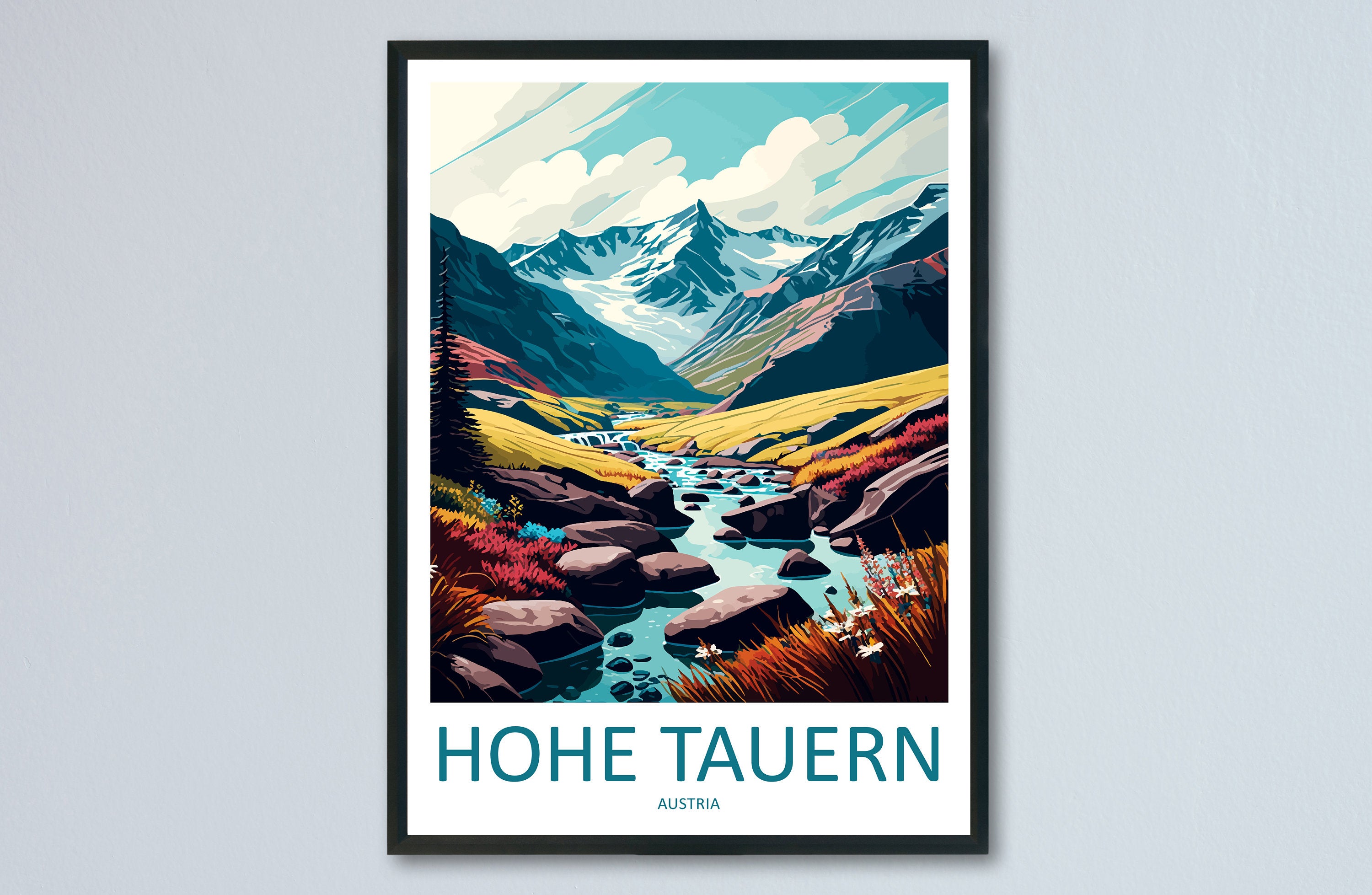 Hohe Tauern Travel Print Wall Art Hohe Tauern Wall Hanging Home Décor Hohe Tauern Gift Art Lovers Austria Art Lover Gift Hohe Tauern Park