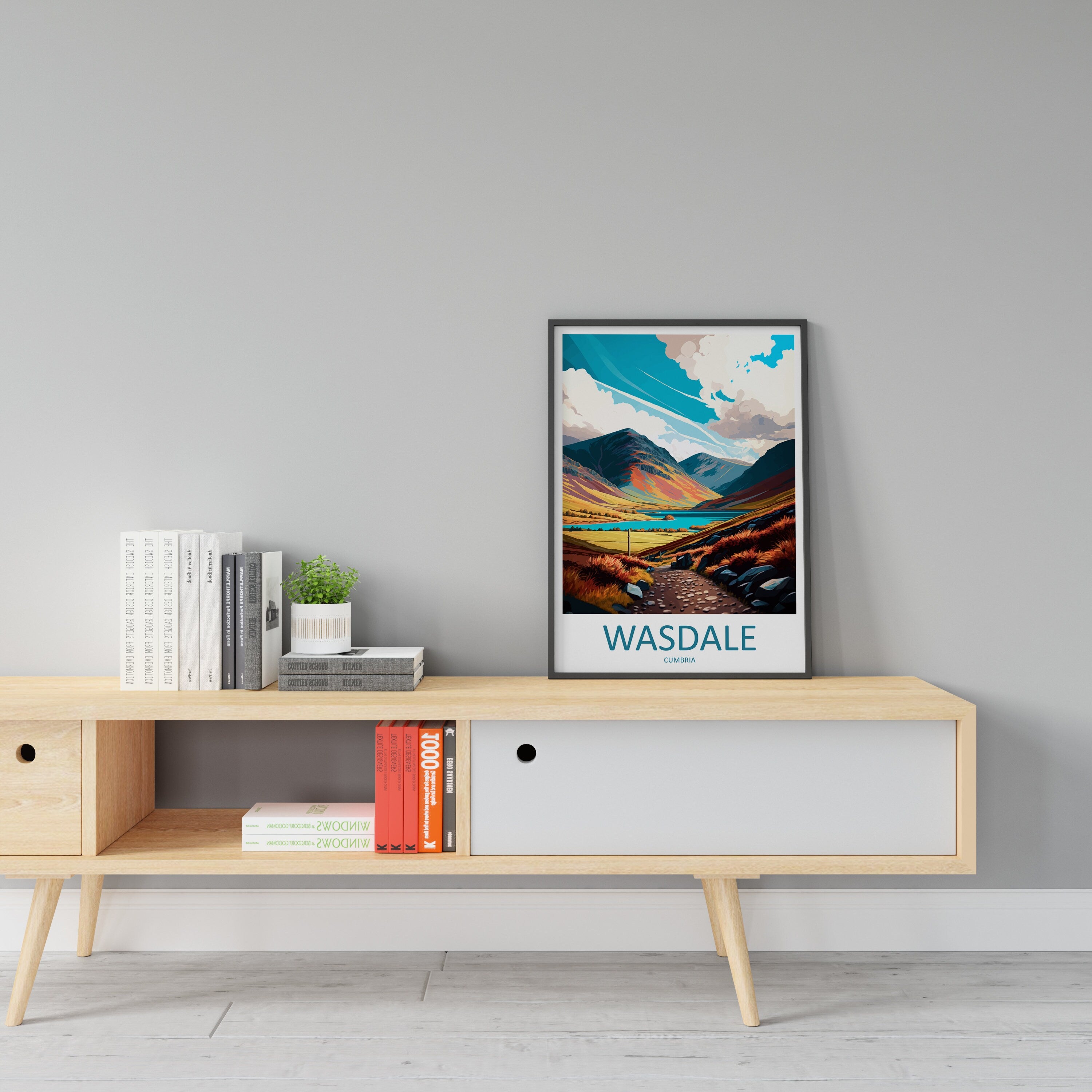 Wasdale Mountain Travel Print Wall Art Wasdale Wall Hanging Home Decoration Wasdale Gift Art Lovers Wall Art Print Art Wasdale Travel Art