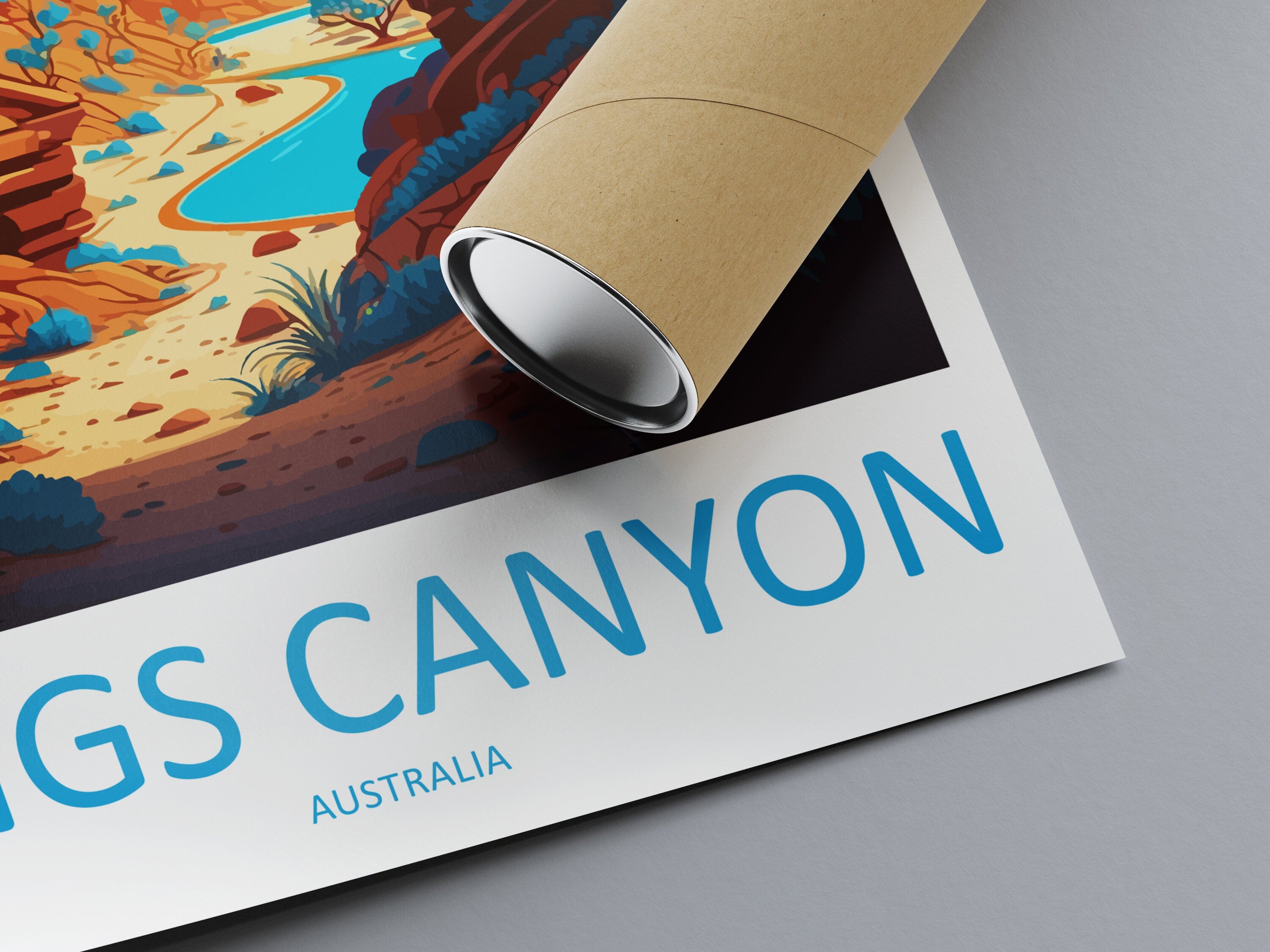 Kings Canyon Travel Print Wall Art Kings Canyon Wall Hanging Home Décor Kings Canyon Gift Art Lovers Wall Art Australia Travel Print