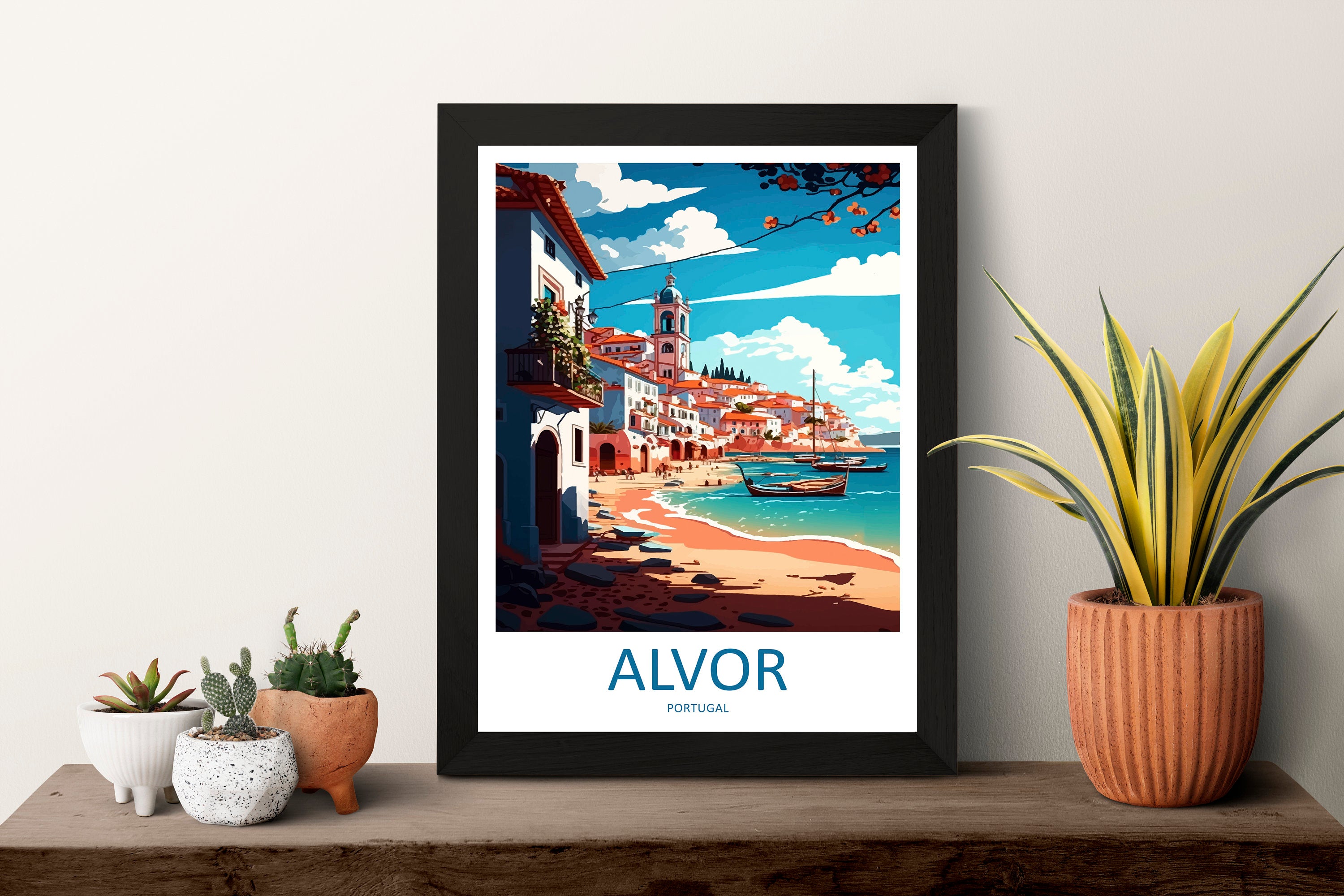 Alvor Travel Print Wall Art Alvor Wall Hanging Home Décor Alvor Gift Art Lovers Portugal Art Lover Gift Alvor Wall Décor