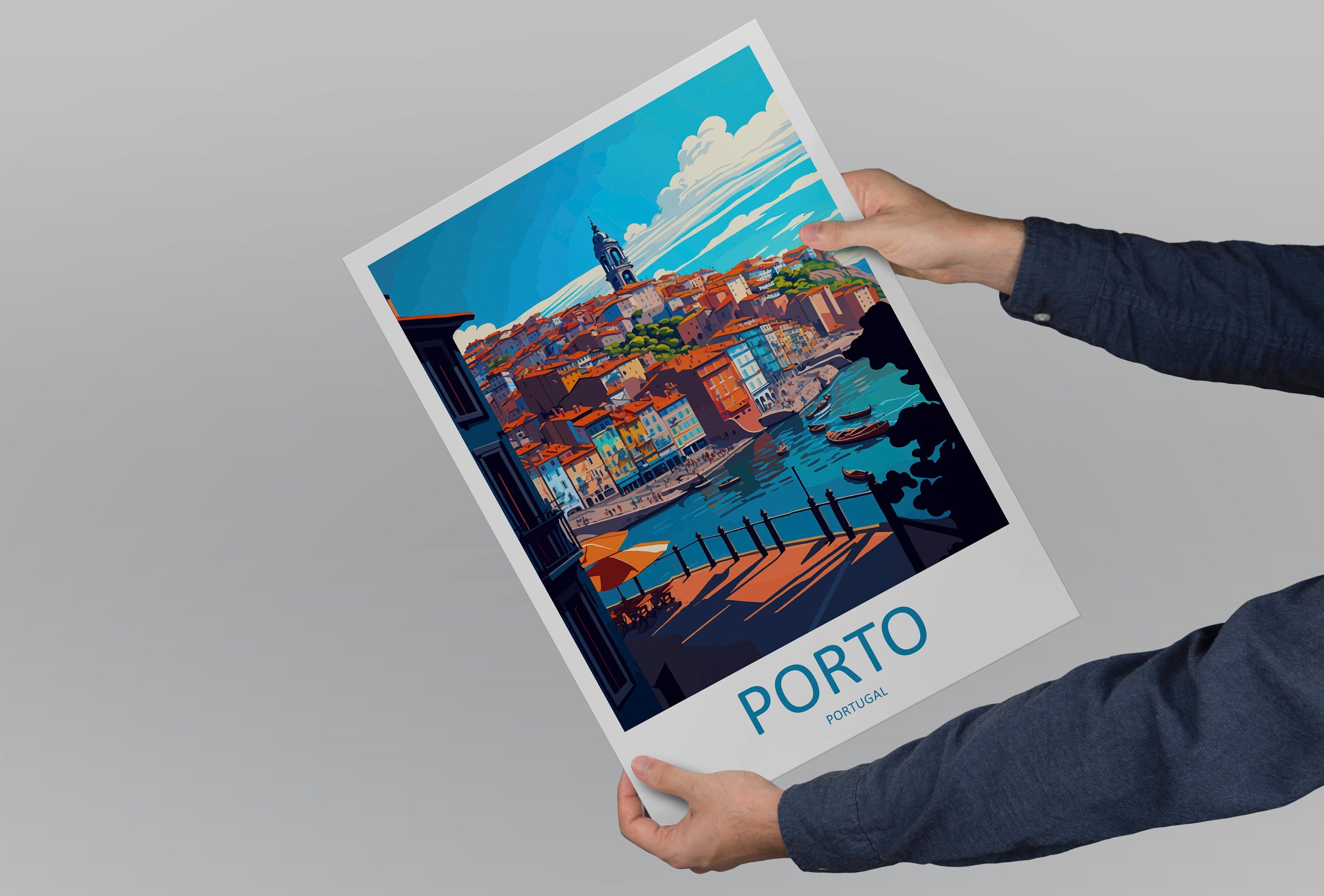 Porto Travel Print Wall Art Porto Wall Hanging Home Décor Porto Gift Art Lovers Portugal Art Lover Gift Porto Wall Décor