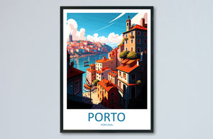 Porto Travel Print Wall Art Porto Wall Hanging Home Décor Porto Gift Art Lovers Portugal Art Lover Gift Porto Wall Décor