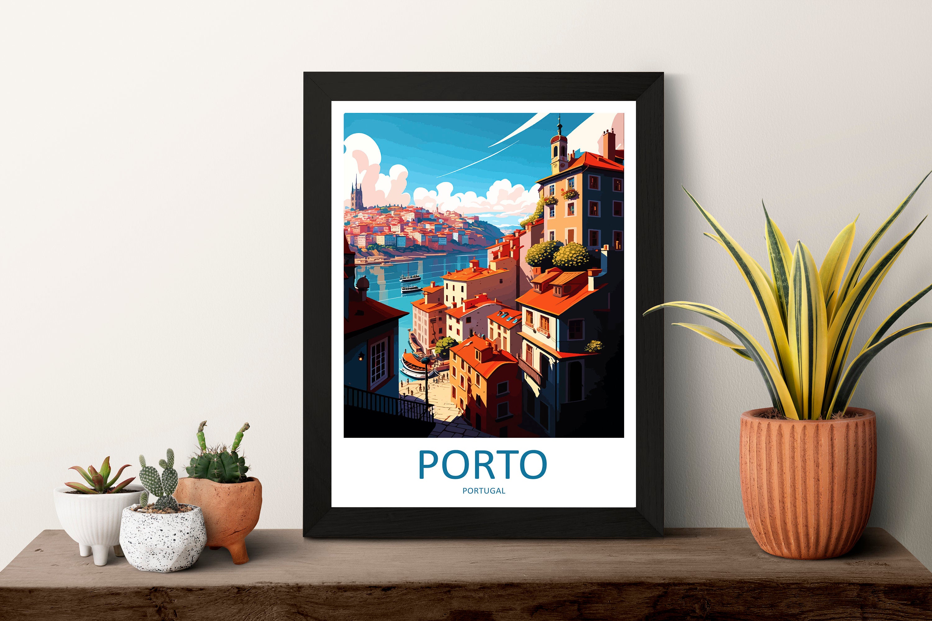 Porto Travel Print Wall Art Porto Wall Hanging Home Décor Porto Gift Art Lovers Portugal Art Lover Gift Porto Wall Décor