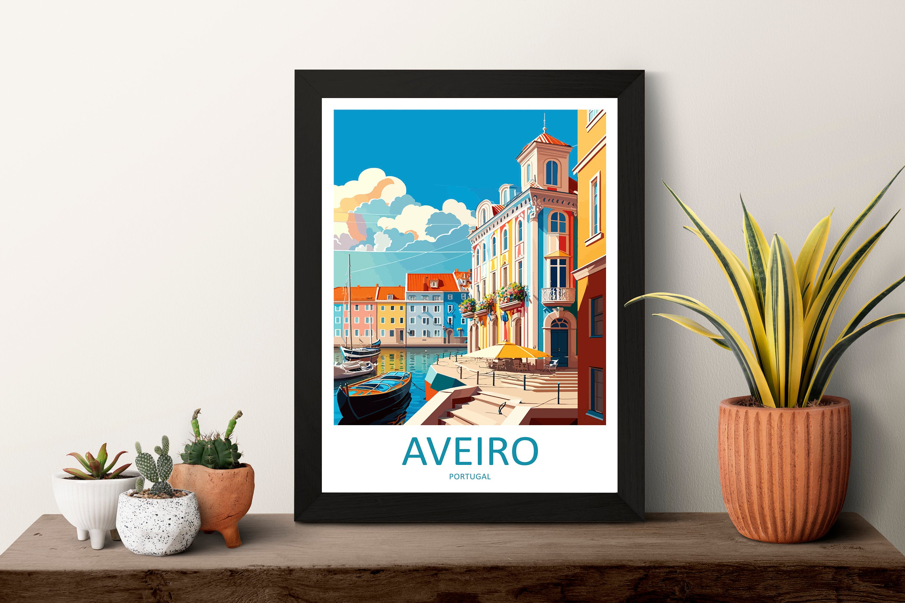 Aveiro Travel Print Wall Art Aveiro Wall Hanging Home Décor Aveiro Gift Art Lovers Portugal Art Lover Gift Aveiro Wall Décor Print