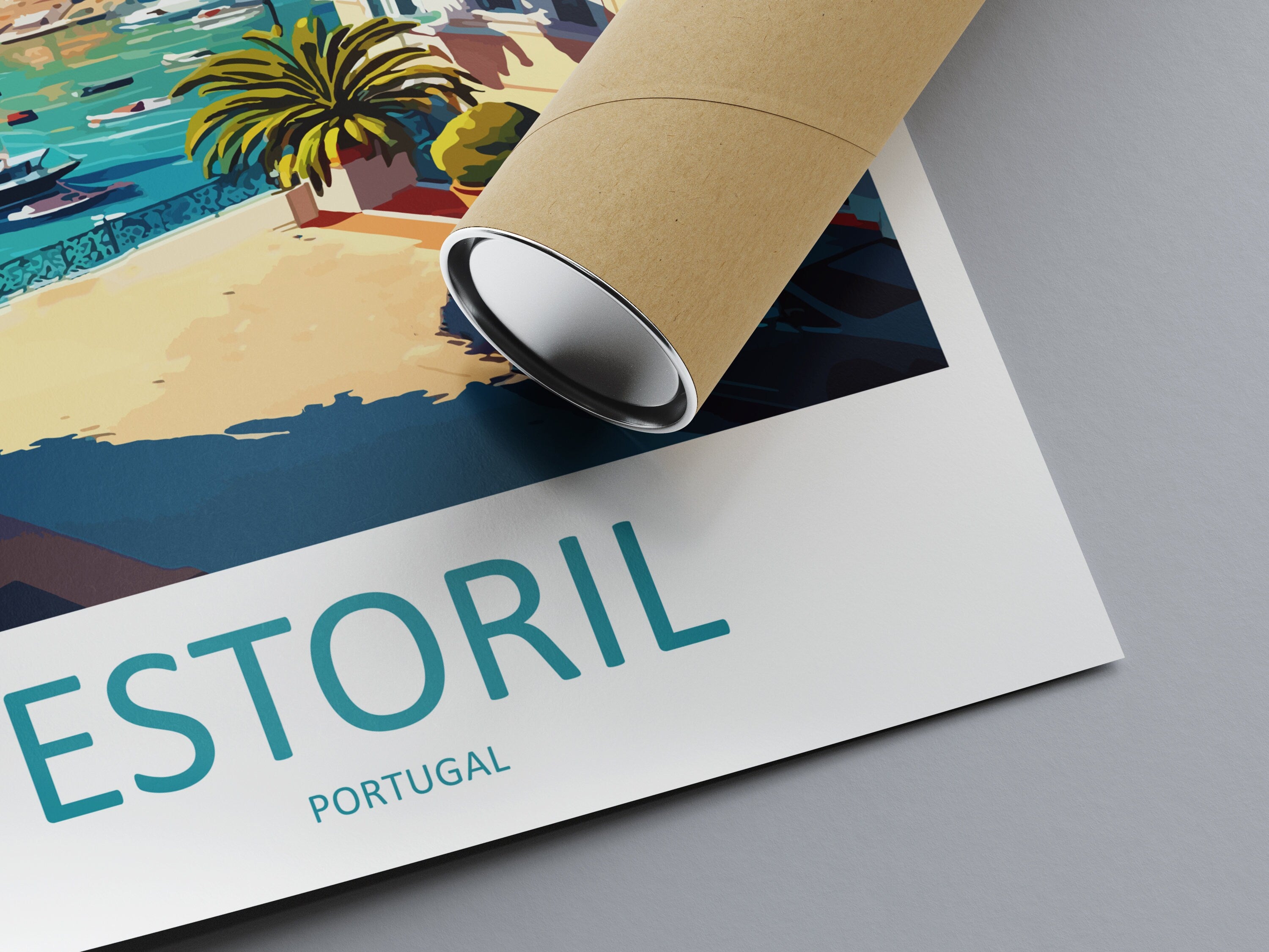 Estoril Travel Print Wall Art Estoril Wall Hanging Home Décor Estoril Gift Art Lovers Portugal Art Lover Gift Estoril Wall Décor