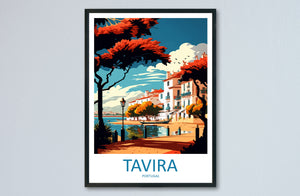 Tavira Travel Print Wall Art Tavira Wall Hanging Home Décor Tavira Gift Art Lovers Portugal Art Lover Gift Tavira Wall Décor