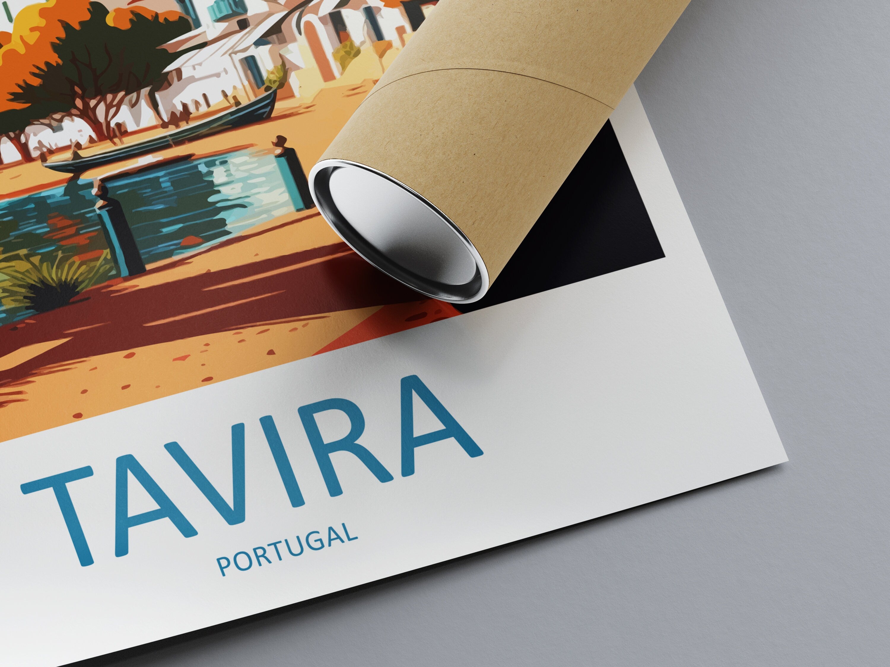 Tavira Travel Print Wall Art Tavira Wall Hanging Home Décor Tavira Gift Art Lovers Portugal Art Lover Gift Tavira Wall Décor