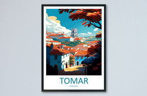 Tomar Travel Print Wall Art Tomar Wall Hanging Home Décor Tomar Gift Art Lovers Portugal Art Lover Gift Tomar Wall Décor