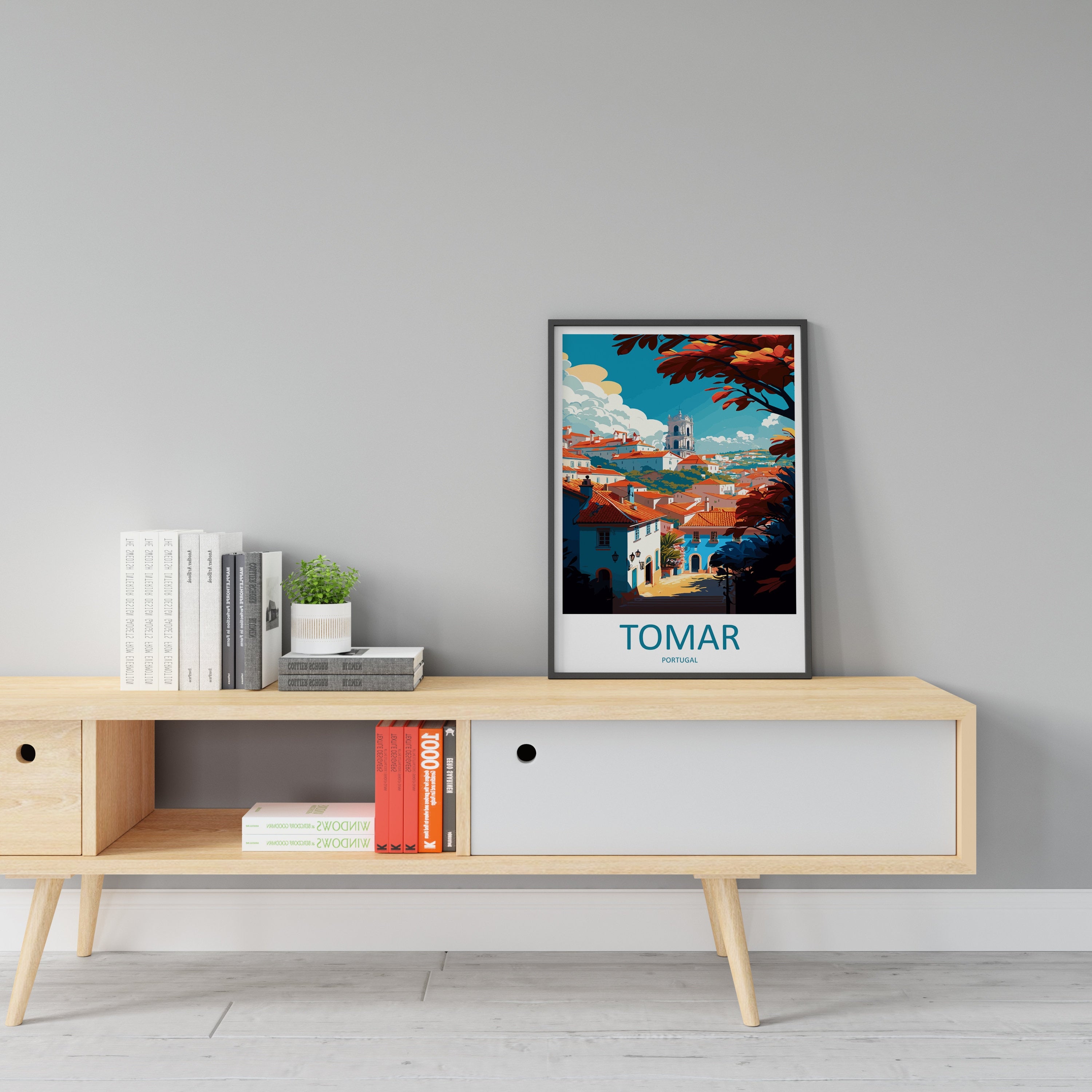 Tomar Travel Print Wall Art Tomar Wall Hanging Home Décor Tomar Gift Art Lovers Portugal Art Lover Gift Tomar Wall Décor