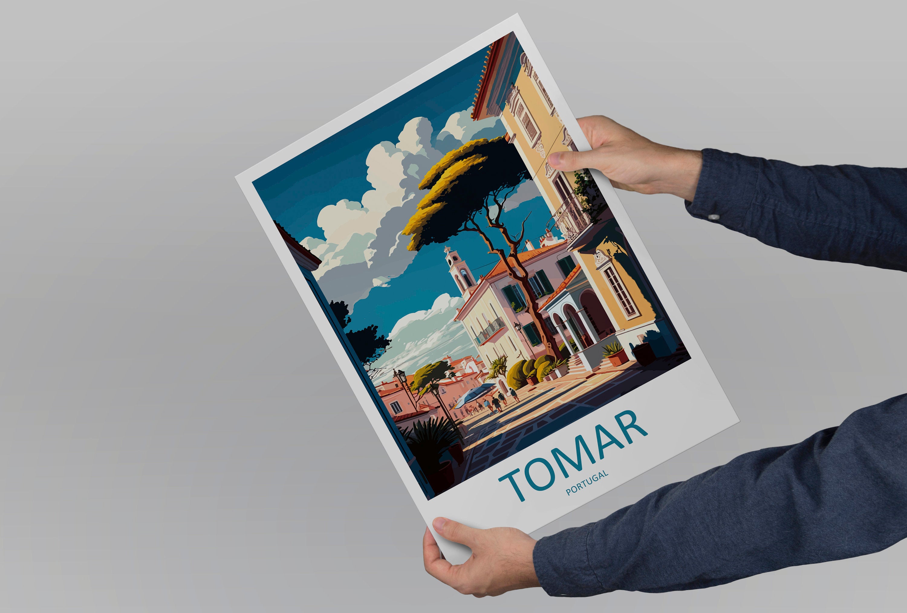 Tomar Travel Print Wall Art Tomar Wall Hanging Home Décor Tomar Gift Art Lovers Portugal Art Lover Gift Tomar Wall Décor