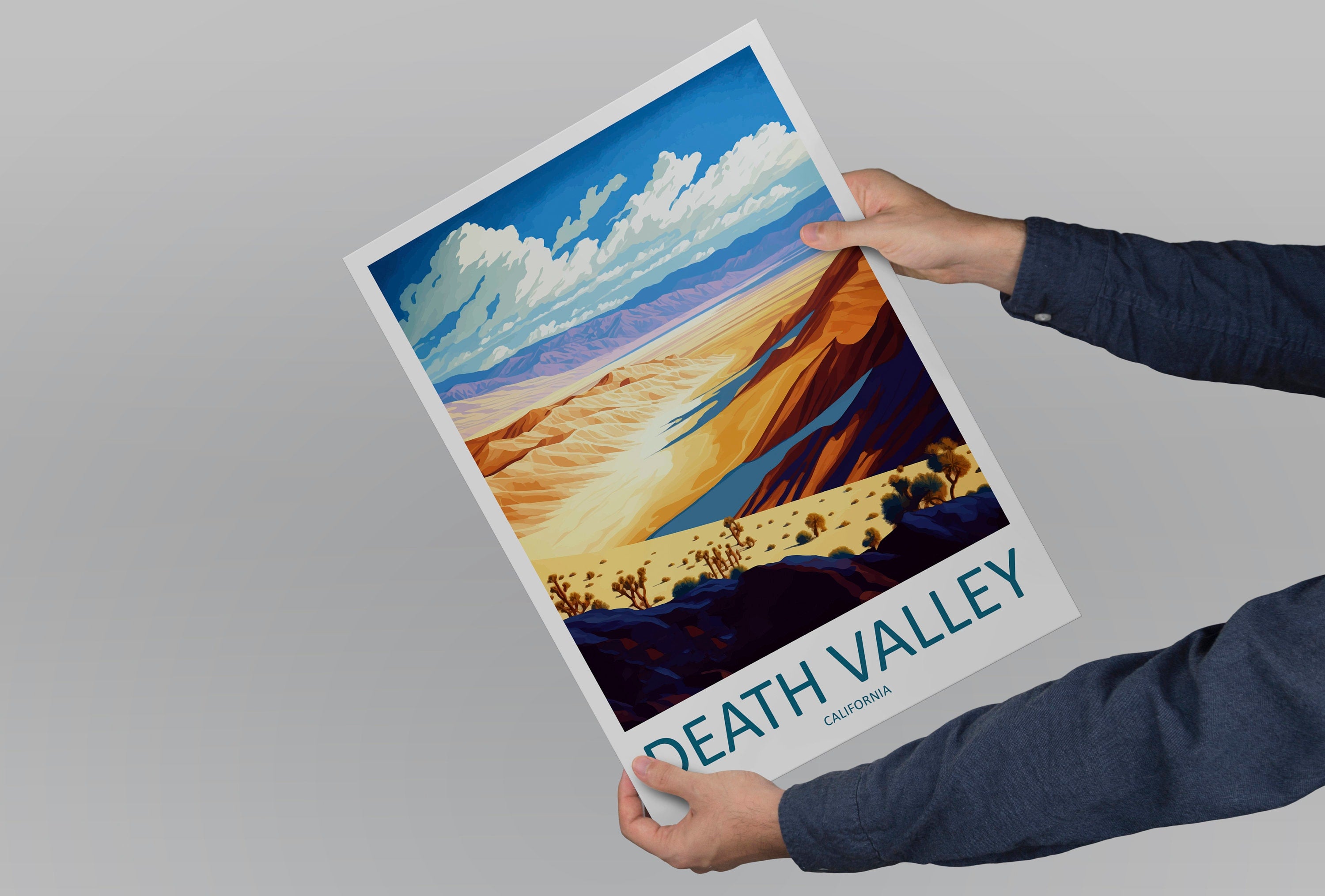 Death Valley National Park Travel Print Wall Art Death Valley Wall Hanging Home Décor Death Valley Gift Art Lovers California Art Lover Gift