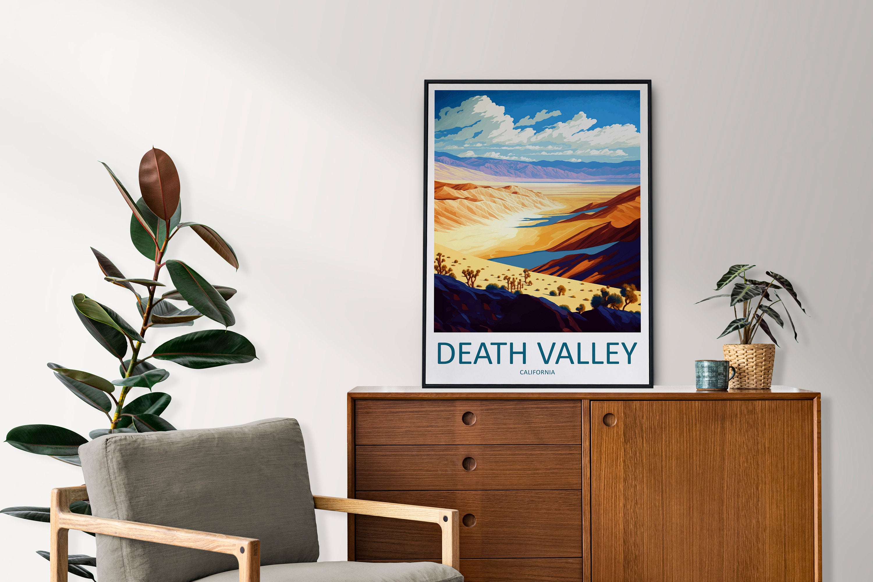 Death Valley National Park Travel Print Wall Art Death Valley Wall Hanging Home Décor Death Valley Gift Art Lovers California Art Lover Gift