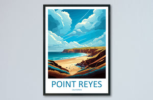 Point Reyes National Seashore Travel Print Wall Art Point Reyes Wall Hanging Home Décor Point Reyes Gift Art Lovers California Art Lover