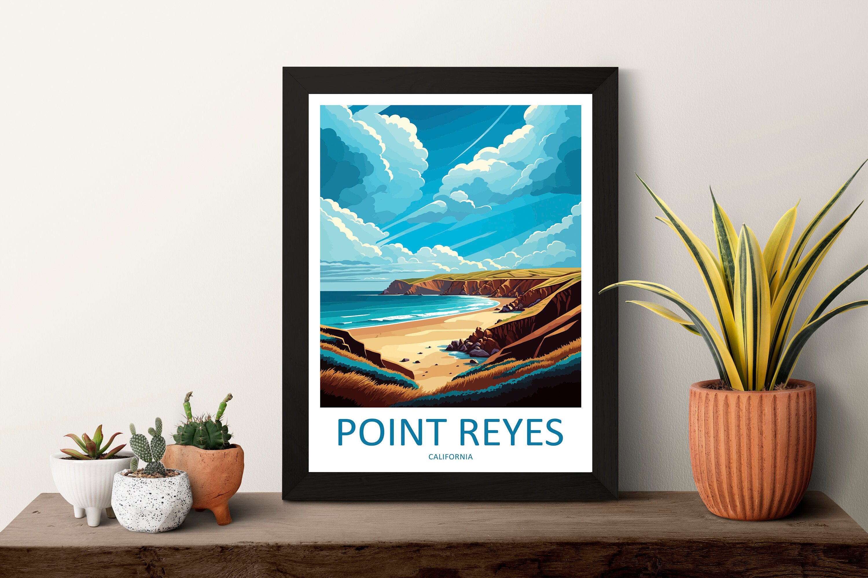 Point Reyes National Seashore Travel Print Wall Art Point Reyes Wall Hanging Home Décor Point Reyes Gift Art Lovers California Art Lover