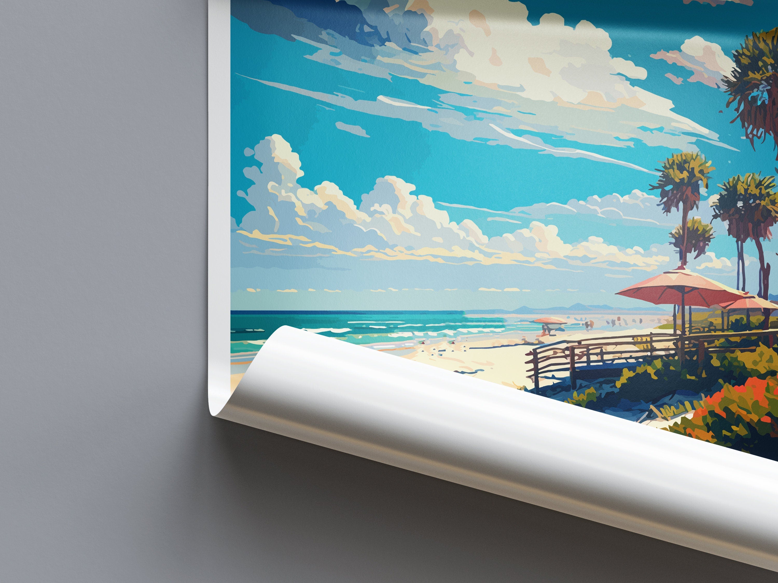 Carpinteria State Beach Travel Print Wall Art Carpinteria Beach Wall Hanging Home Décor Carpinteria Beach Gift Art Lovers California Art