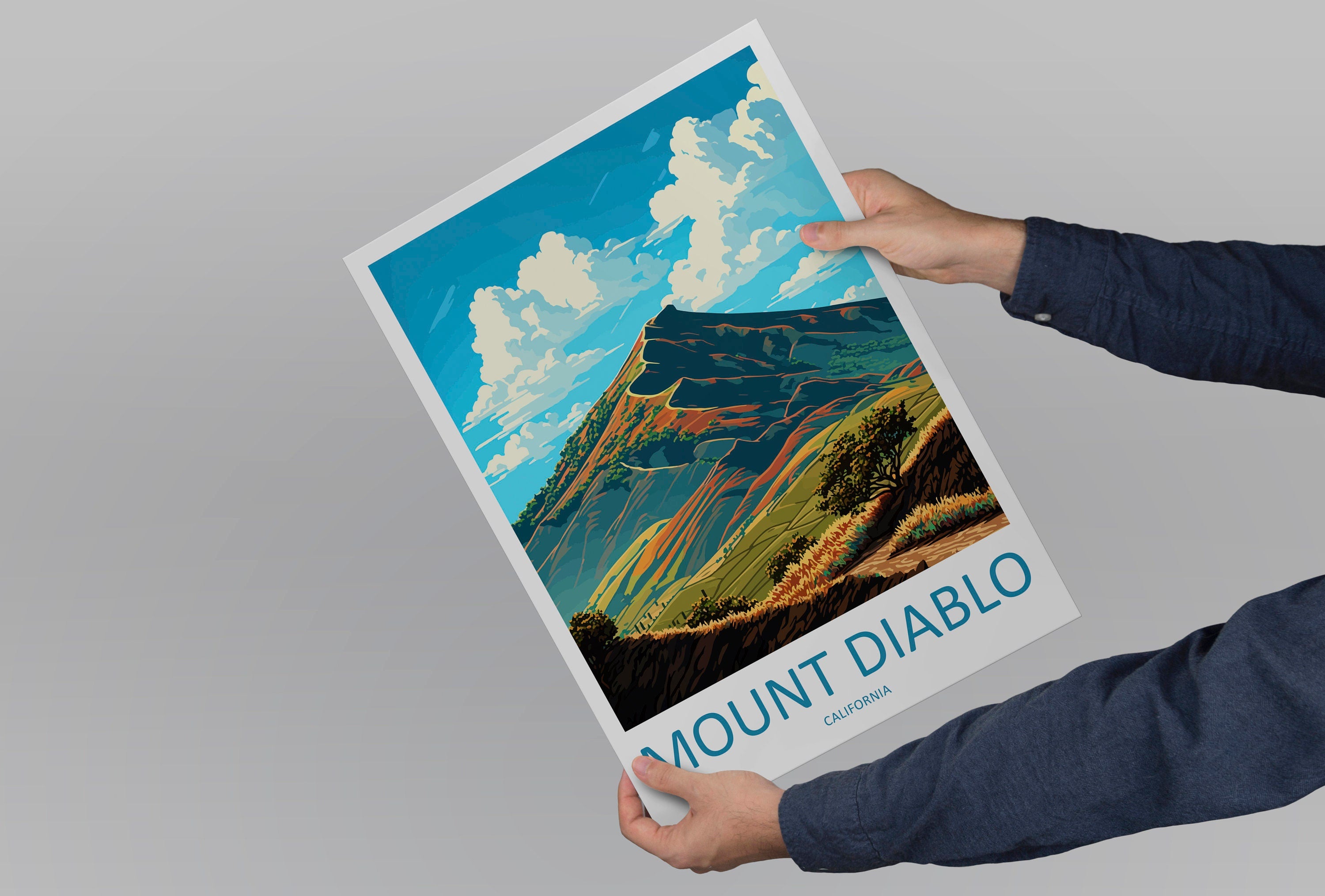 Mount Diablo Travel Print Wall Art Mount Diablo Wall Hanging Home Décor Mount Diablo Gift Art Lovers California Art Lover Gift Print