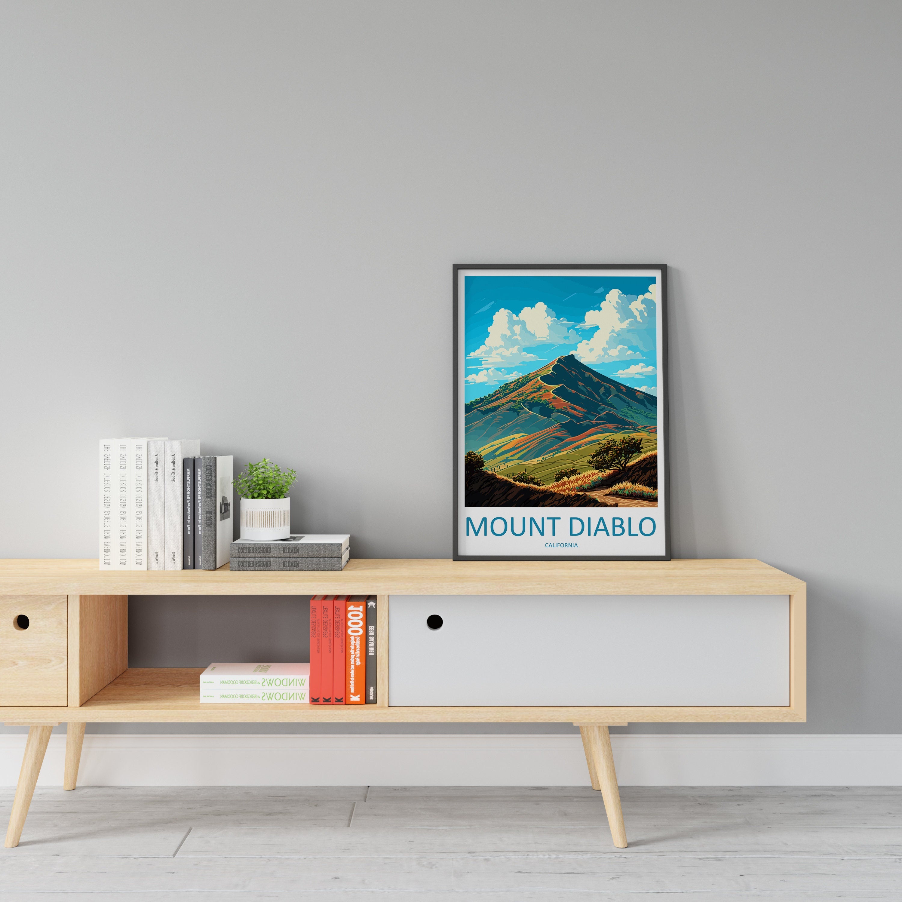 Mount Diablo Travel Print Wall Art Mount Diablo Wall Hanging Home Décor Mount Diablo Gift Art Lovers California Art Lover Gift Print