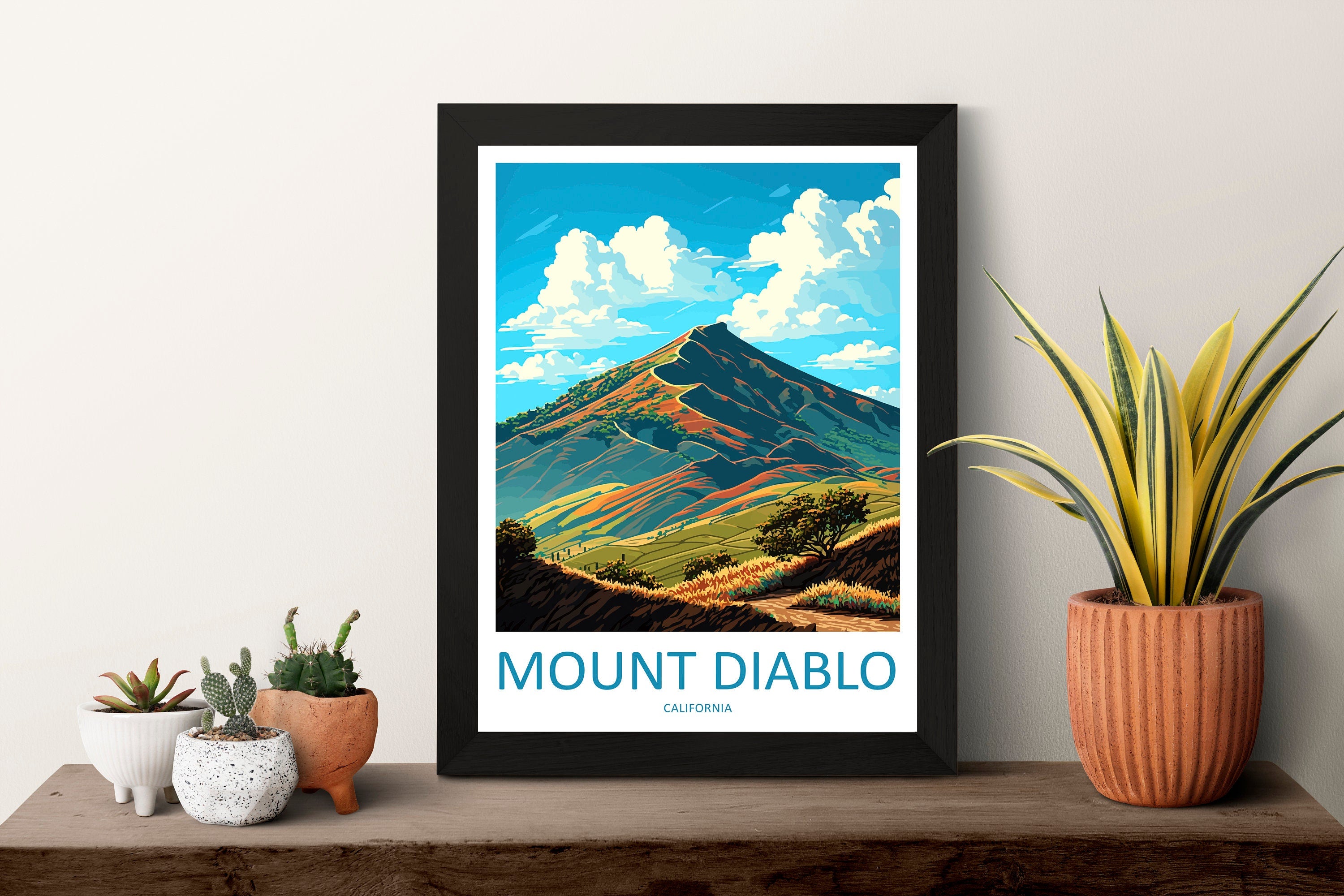 Mount Diablo Travel Print Wall Art Mount Diablo Wall Hanging Home Décor Mount Diablo Gift Art Lovers California Art Lover Gift Print