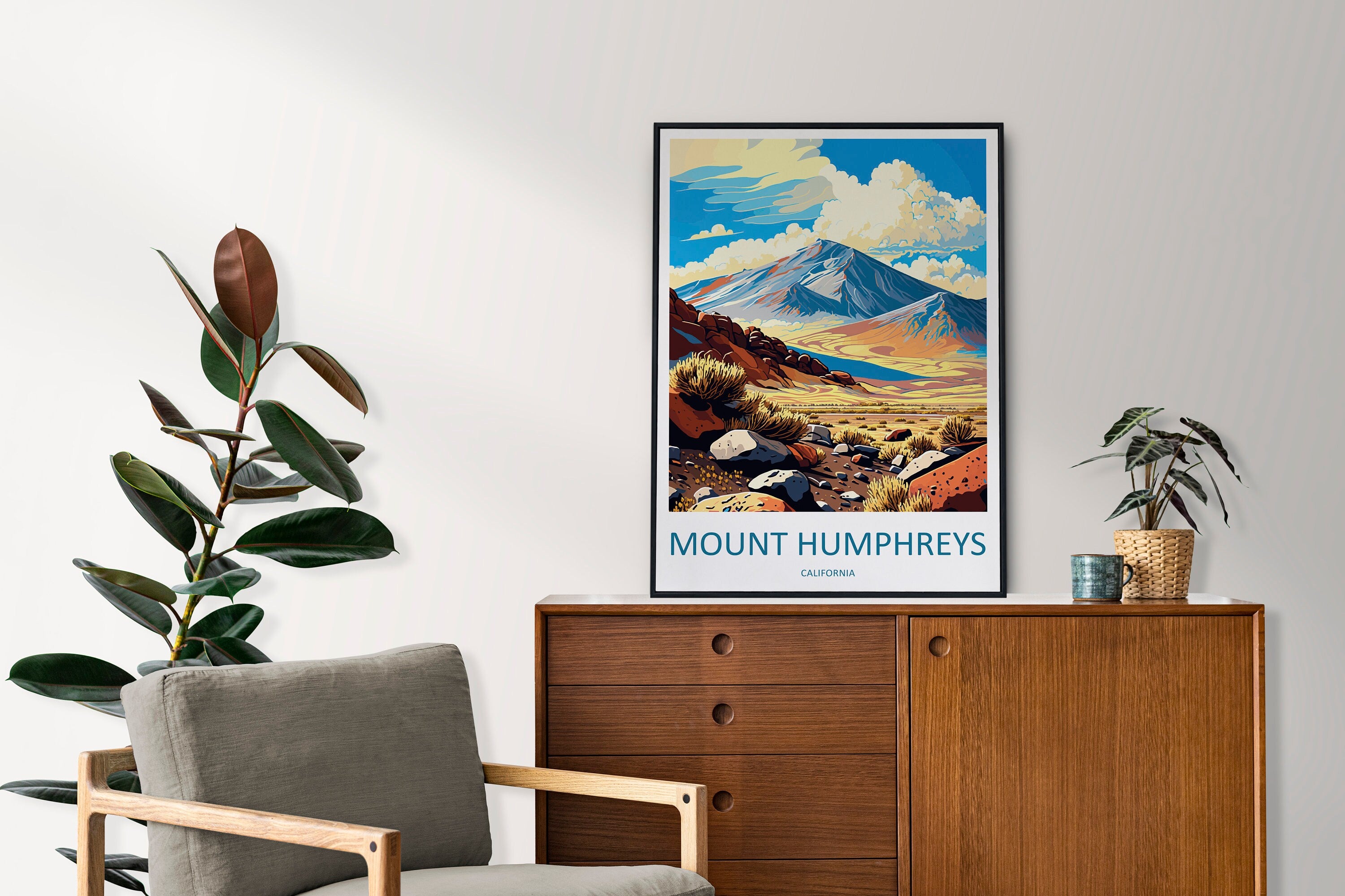 Mount Humphreys Travel Print Wall Art Mount Humphreys Wall Hanging Home Décor Mount Humphreys Gift Art Lovers California Art Lover Gift