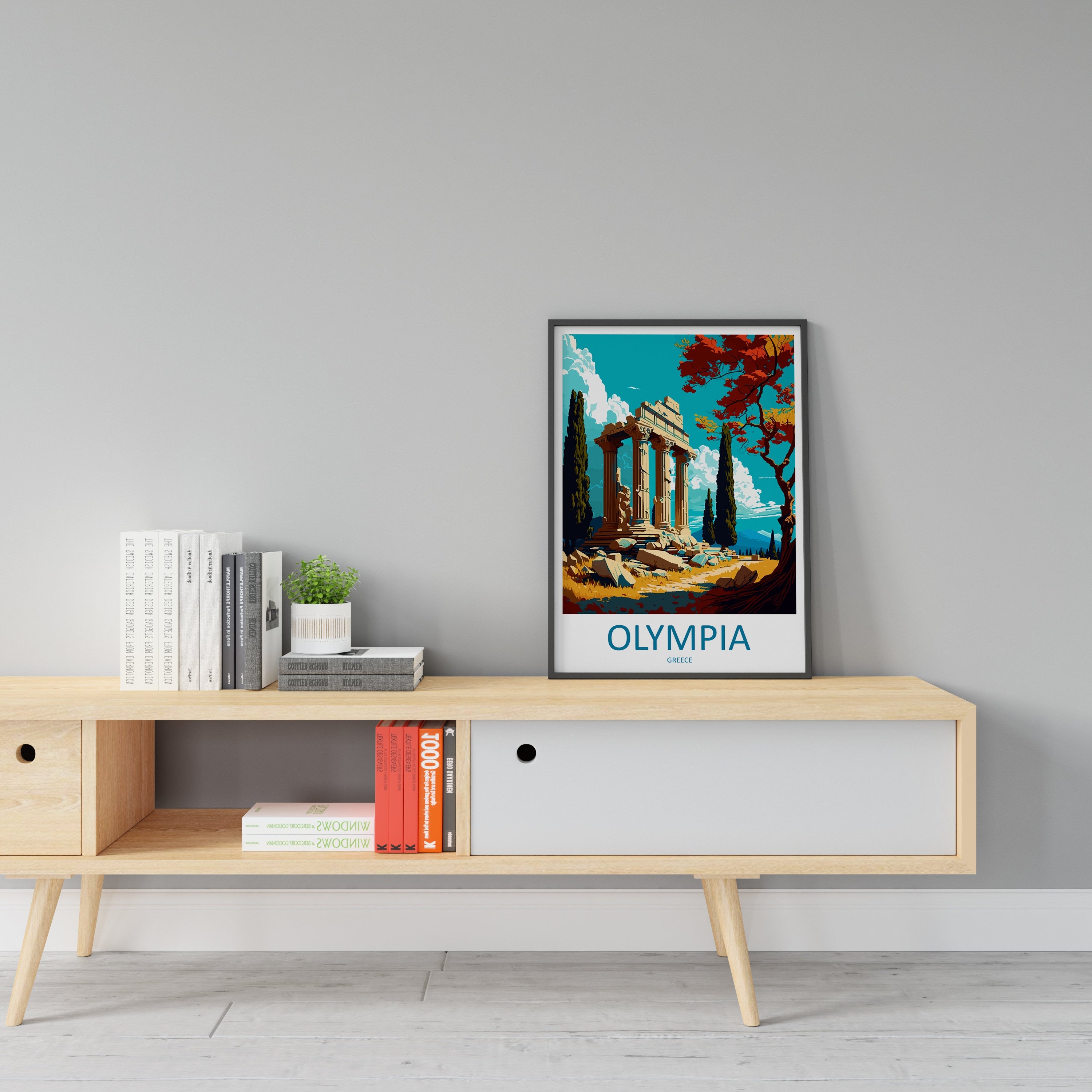 Olympia Travel Print Wall Art Olympia Greece Wall Hanging Home Decoration Olympia Gift Art Lovers Wall Art Print Olympia Greece Wall Art