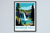 Rainbow Falls Travel Print Wall Art Rainbow Falls Wall Hanging Home Décor Rainbow Falls Gift Art Lovers California Art Poster Rainbow Falls