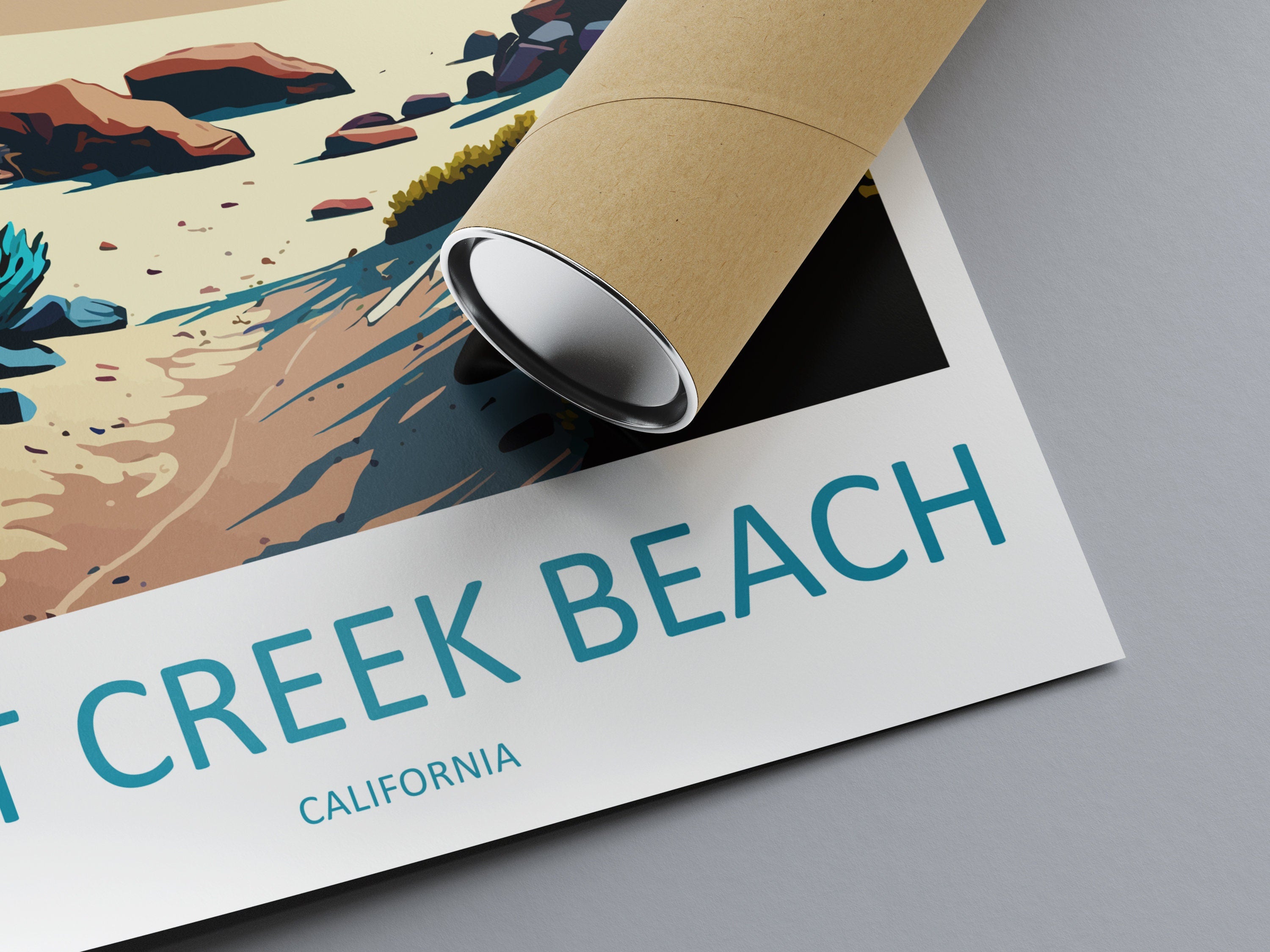 Salt Creek Beach Travel Print Wall Art Salt Creek Beach Wall Hanging Home Décor Salt Creek Beach Gift Art Lovers California Art Poster