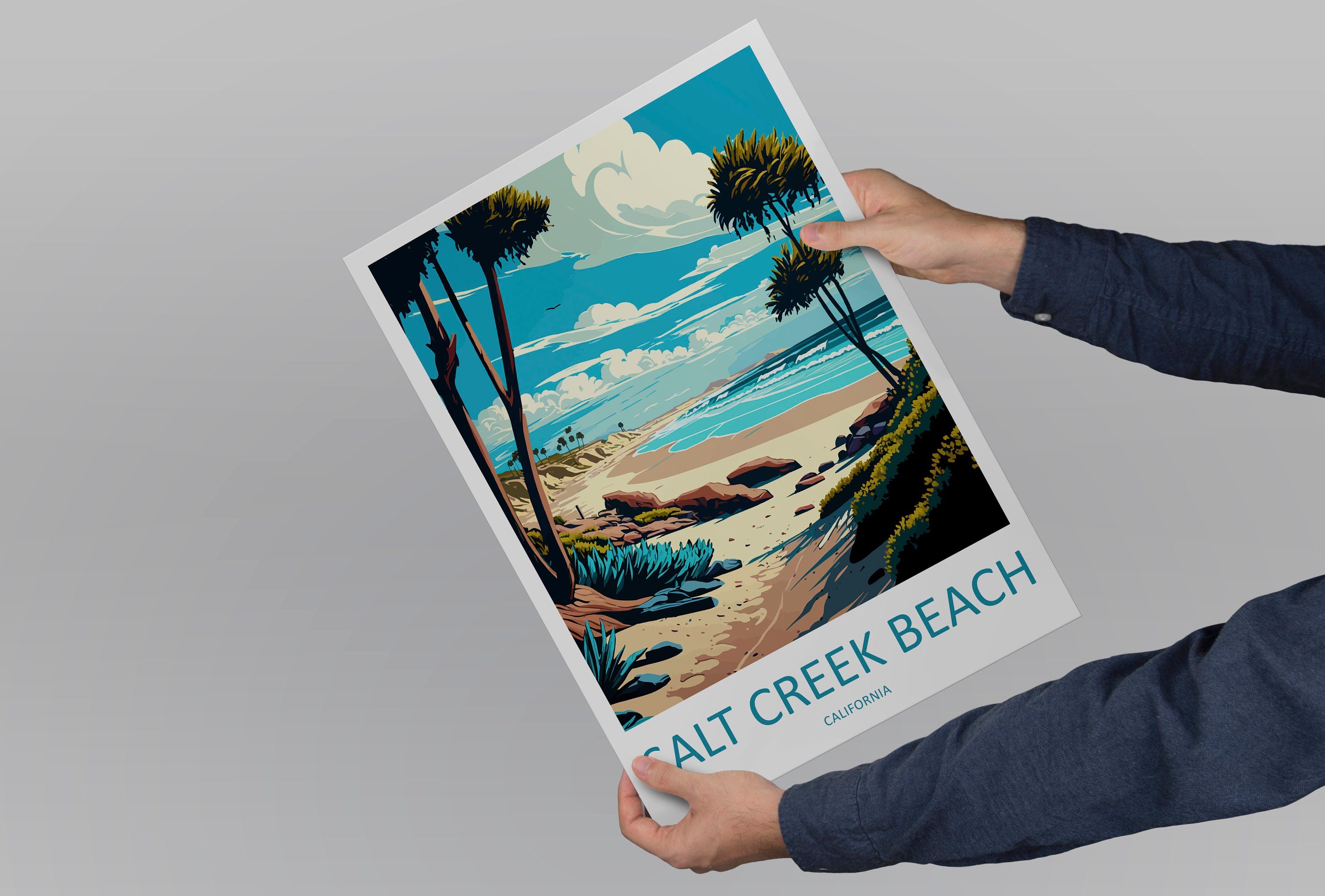 Salt Creek Beach Travel Print Wall Art Salt Creek Beach Wall Hanging Home Décor Salt Creek Beach Gift Art Lovers California Art Poster