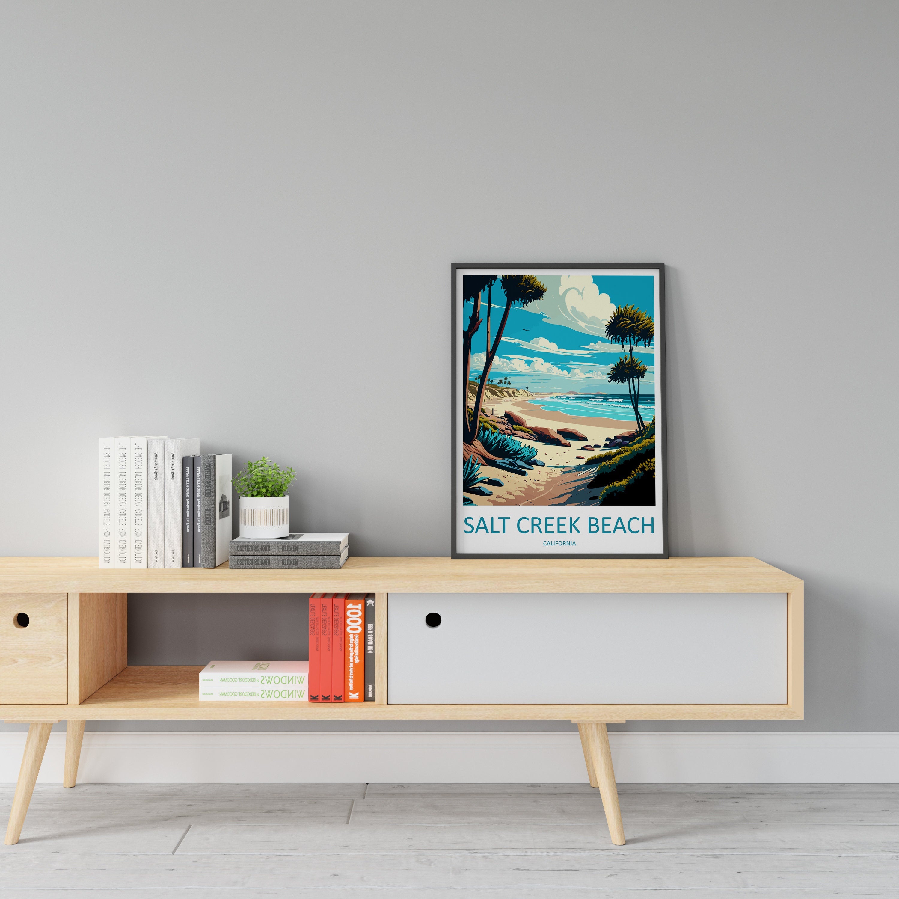 Salt Creek Beach Travel Print Wall Art Salt Creek Beach Wall Hanging Home Décor Salt Creek Beach Gift Art Lovers California Art Poster