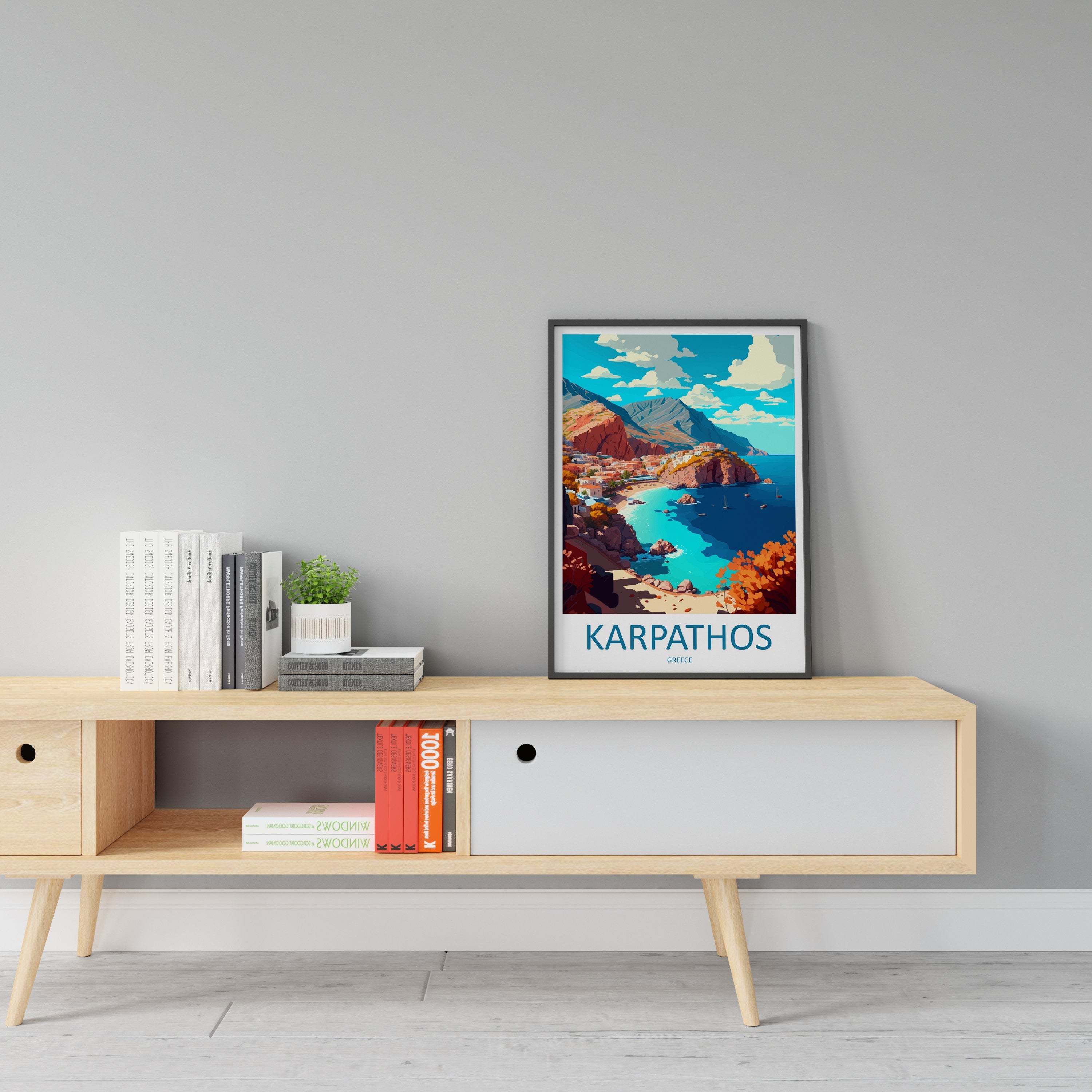 Karpathos Travel Print Wall Art Karpathos Greece Wall Hanging Home Decoration Karpathos Gift Art Lovers Wall Art Print Karpathos Greece Art