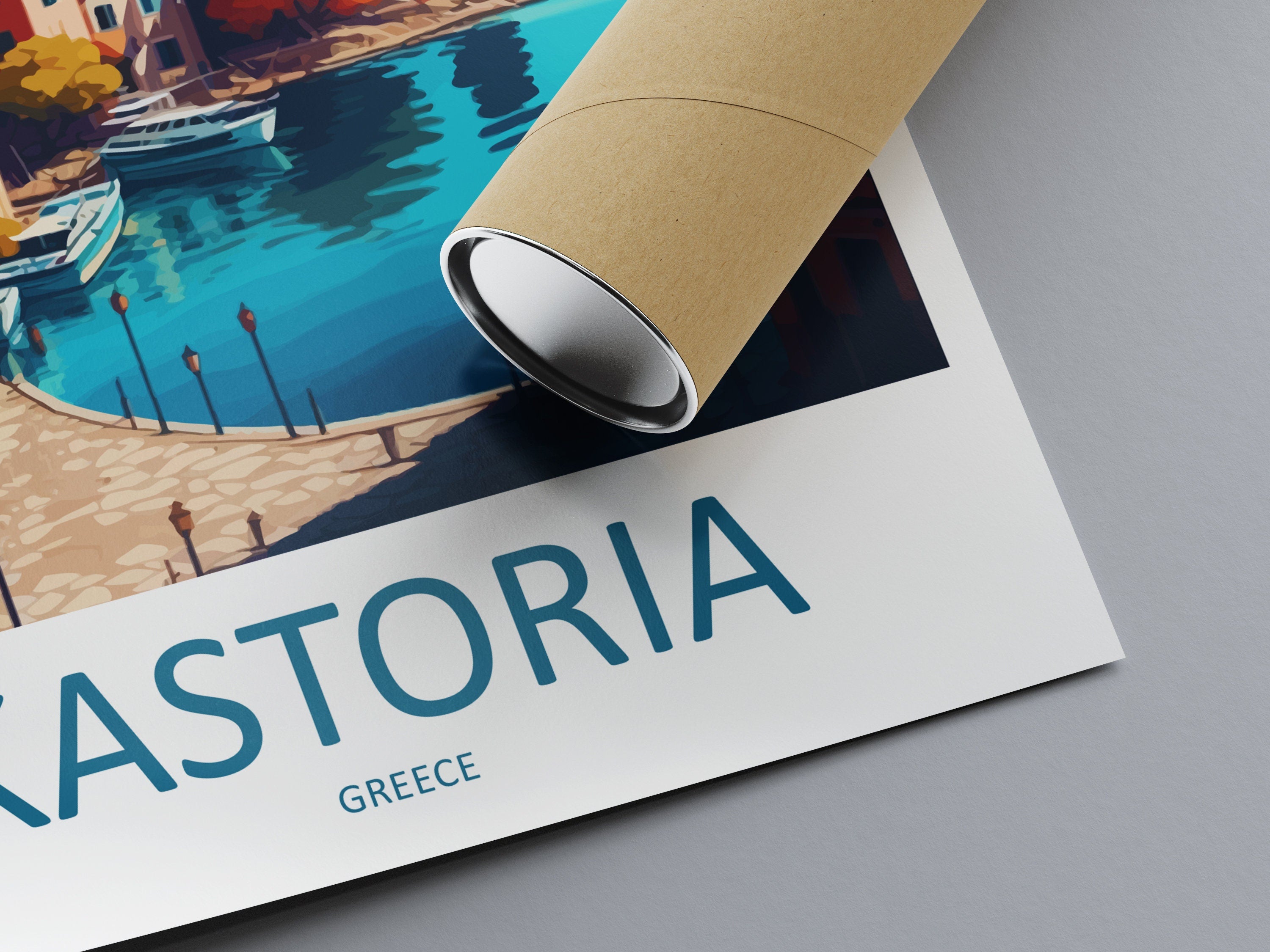 Kastoria Travel Print Wall Art Kastoria Greece Wall Hanging Home Decoration Kastoria Gift Art Lovers Wall Art Print Kastoria Greece Wall Art