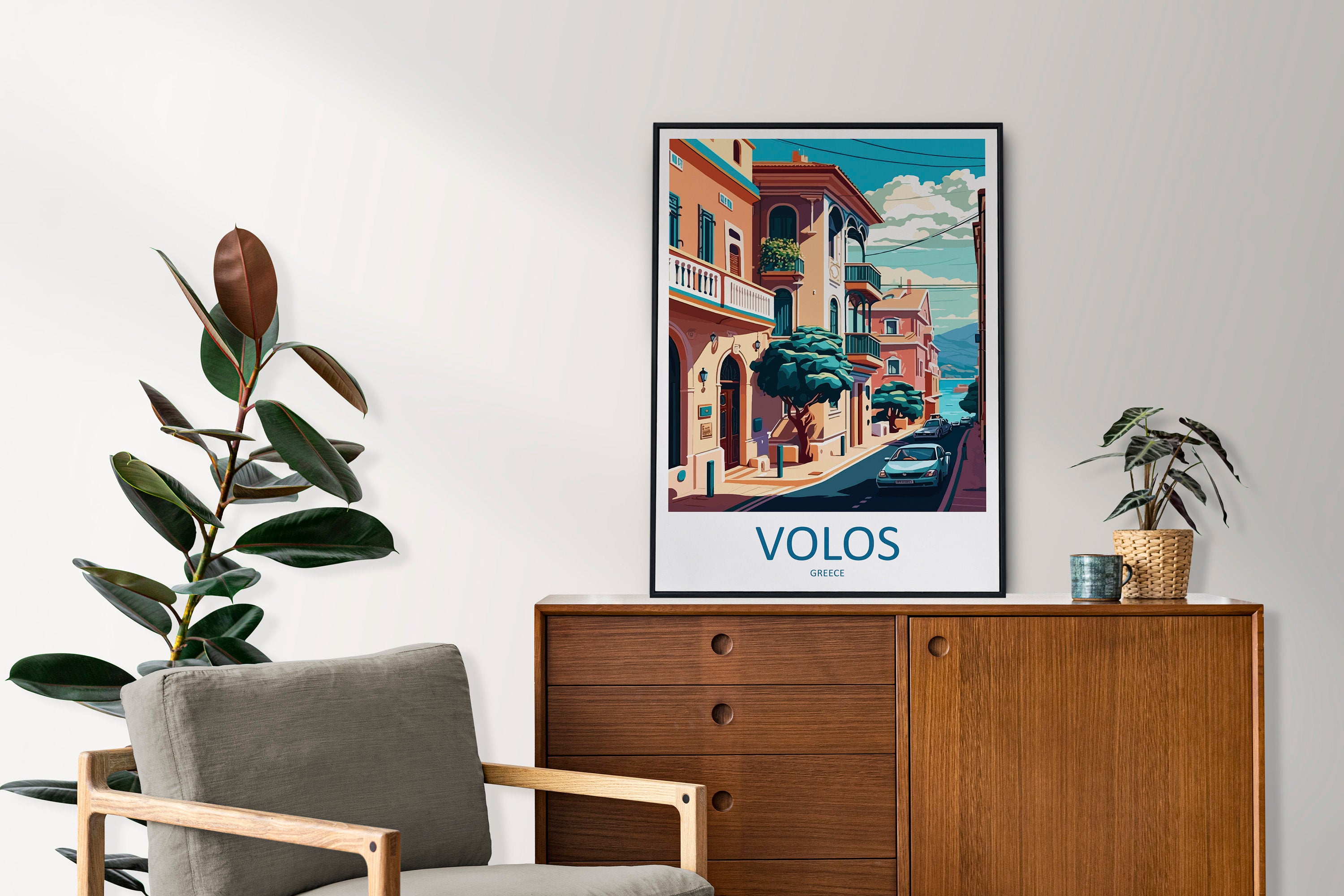 Volos Travel Print Wall Art Volos Greece Wall Hanging Home Decor Volos Gift Art Lovers Wall Art Print Volos Greece Wall Art Poster