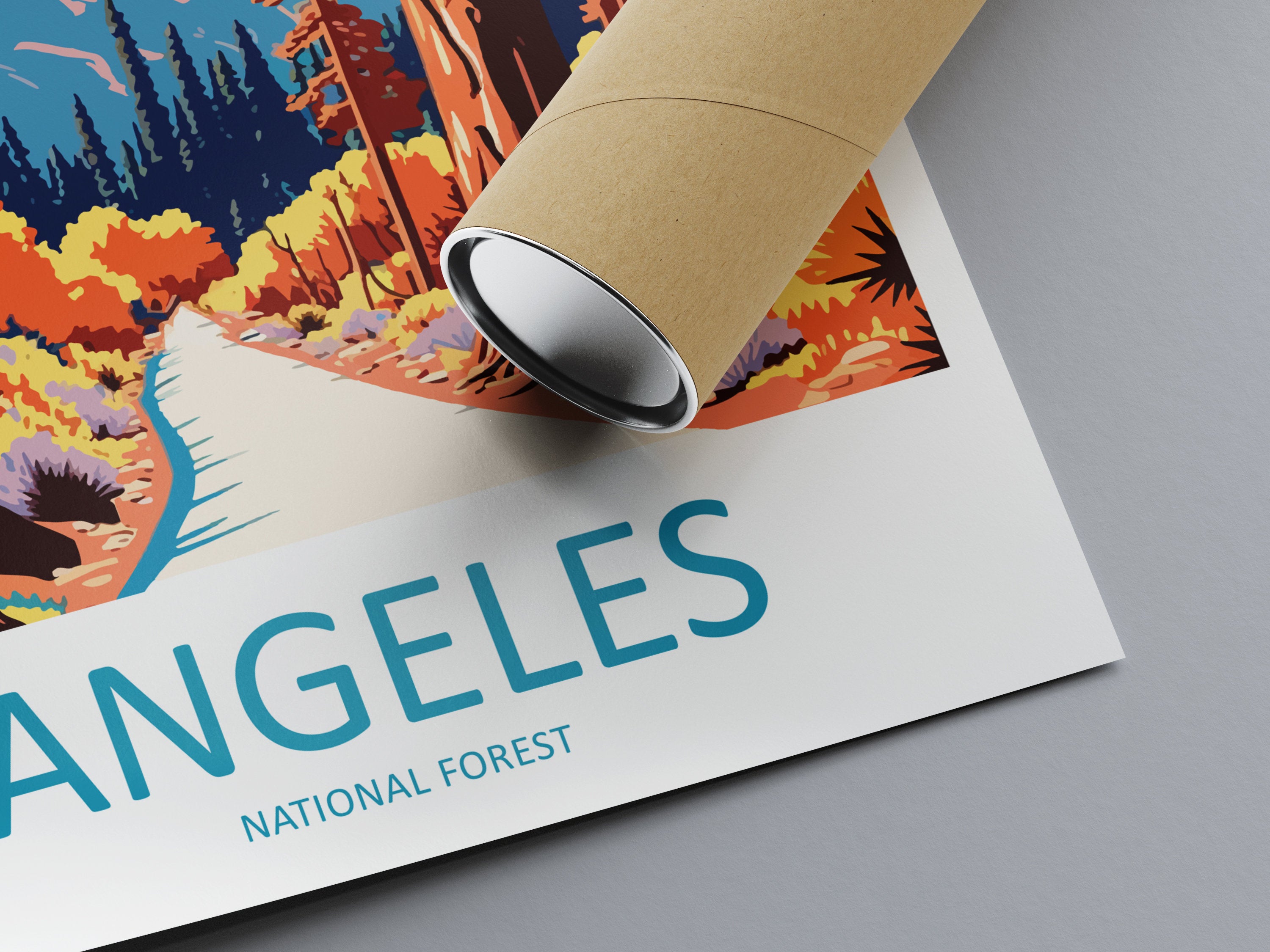 Angeles National Forest Travel Print Wall Art Angeles National Forest Wall Hanging Home Décor Angeles National Forest Gift Art California