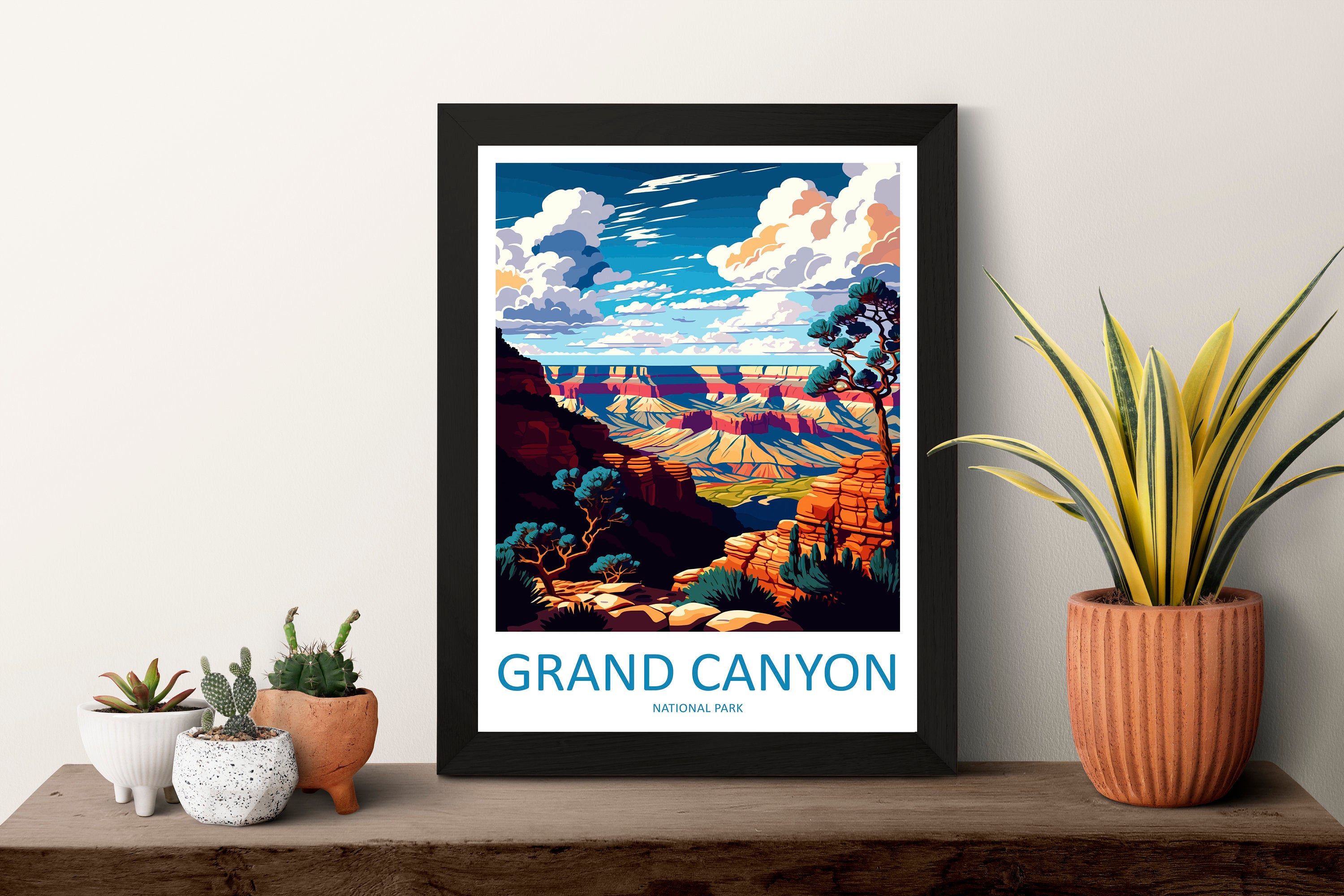 Grand Canyon National Park Travel Print Wall Art Grand Canyon Wall Hanging Home Décor Grand Canyon Gift Art Lovers Arizona Art Lover Gift