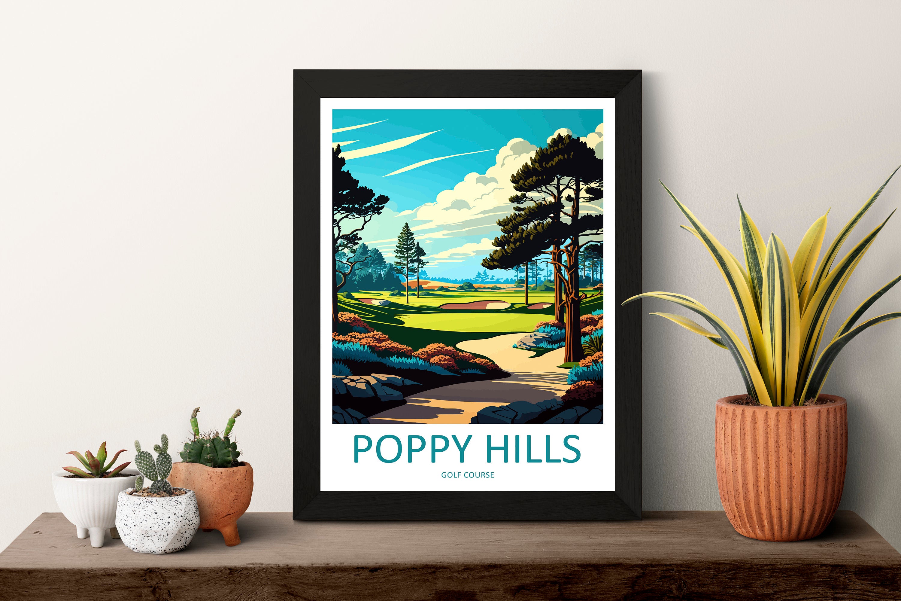 Poppy Hills Golf Course Travel Print Wall Art Poppy Hills Golf Course Wall Hanging Home Décor Poppy Hills Golf Course Gift Art Lovers Golf