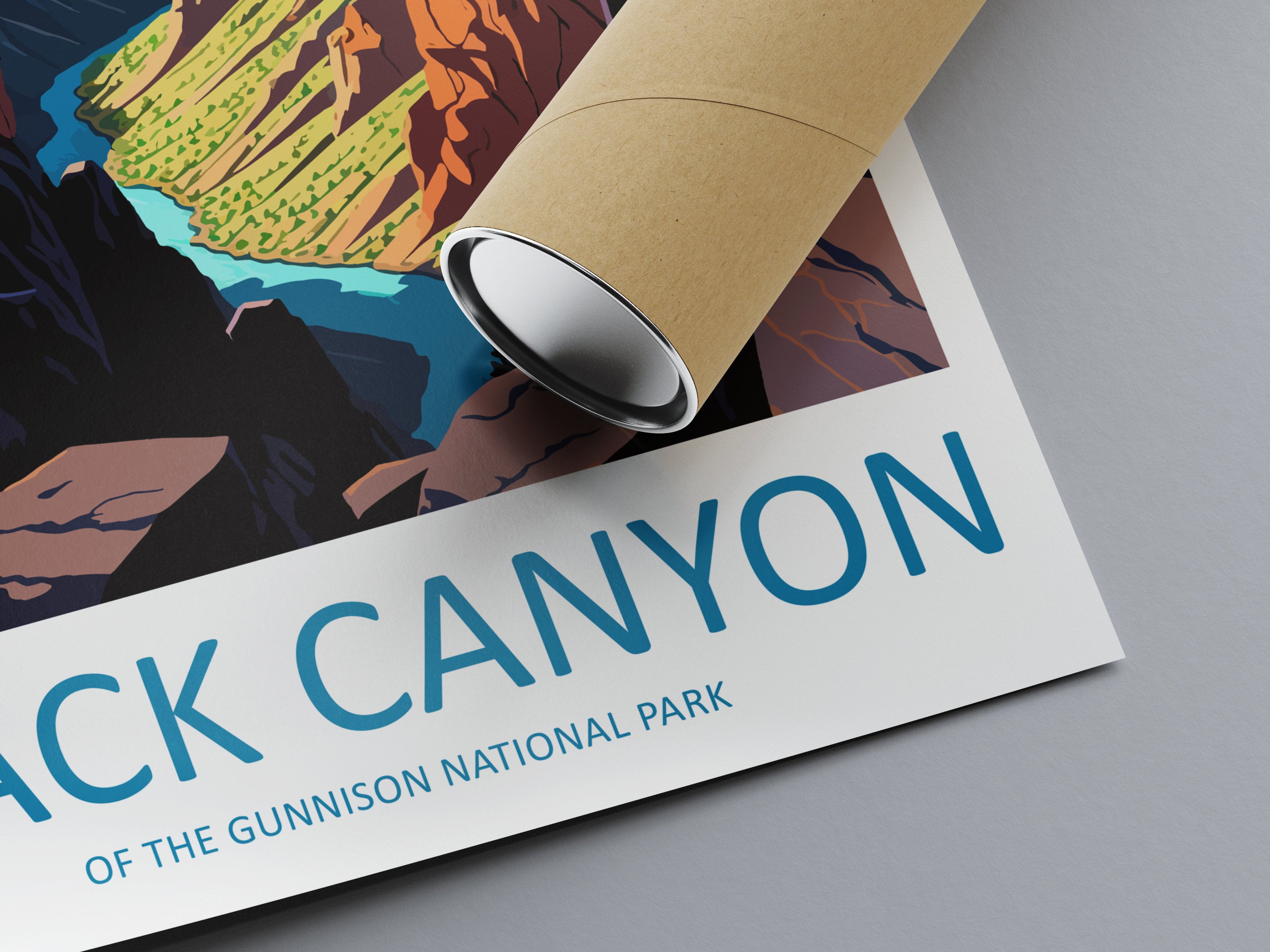 Black Canyon National Park Travel Print Wall Art Black Canyon Wall Hanging Home Décor Black Canyon Gift Art Lovers Colorado Art Lover Gift