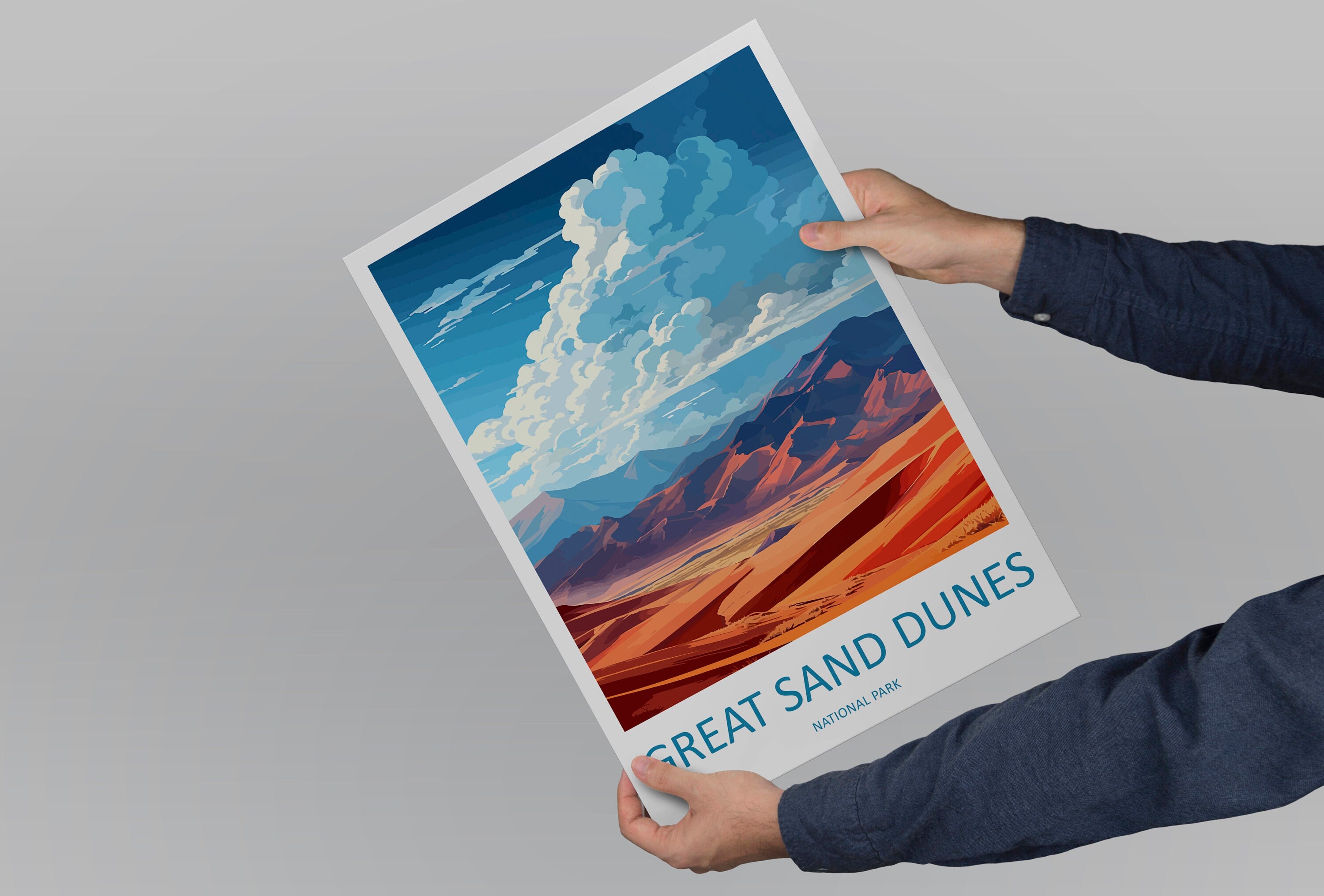 Great Sand Dunes National Park Travel Print Wall Art Great Sand Dunes Wall Hanging Home Décor Great Sand Dunes Gift Art Lovers Colorado Art